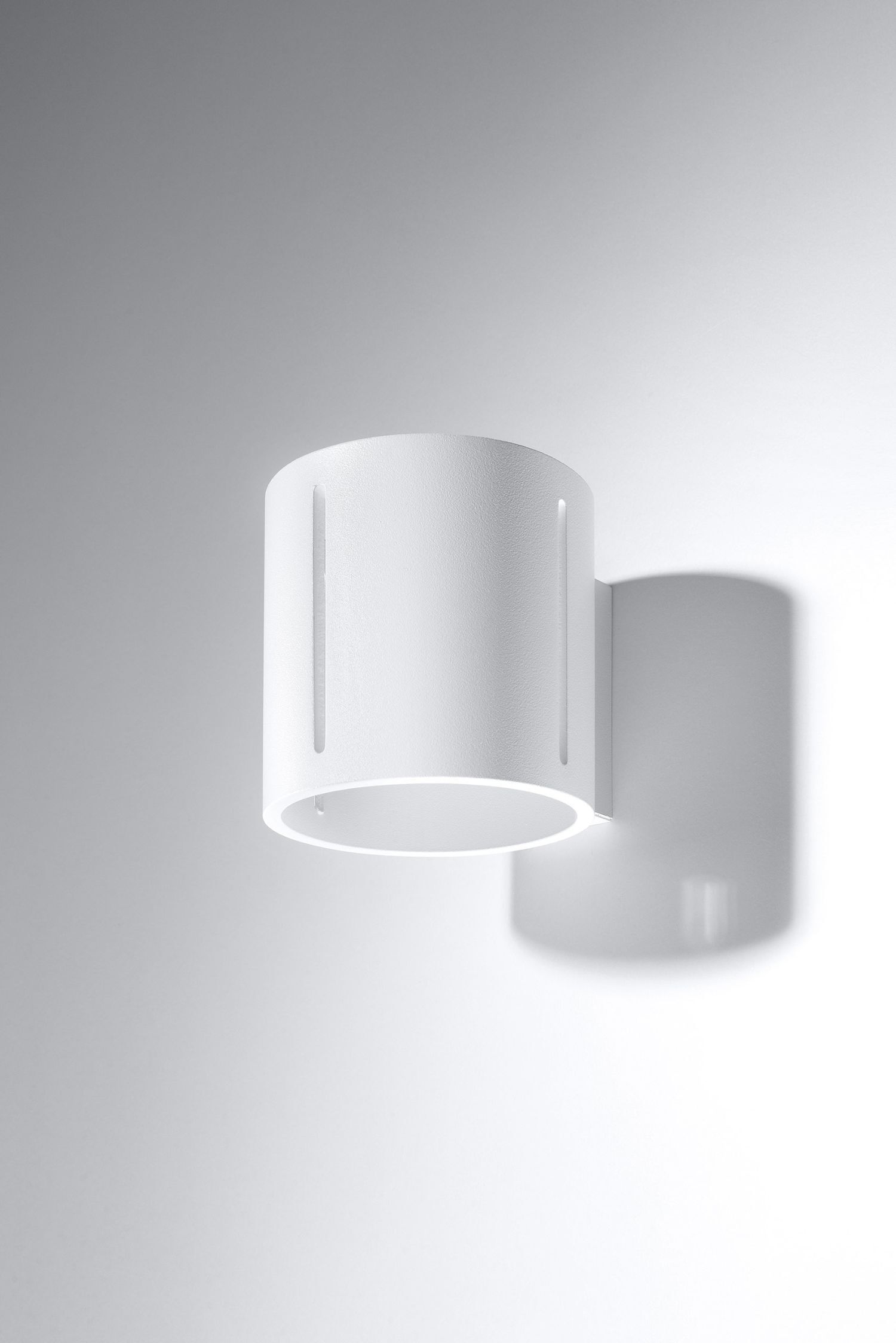 Applique Up Down métal blanc H : 10 cm petit G9 indirect