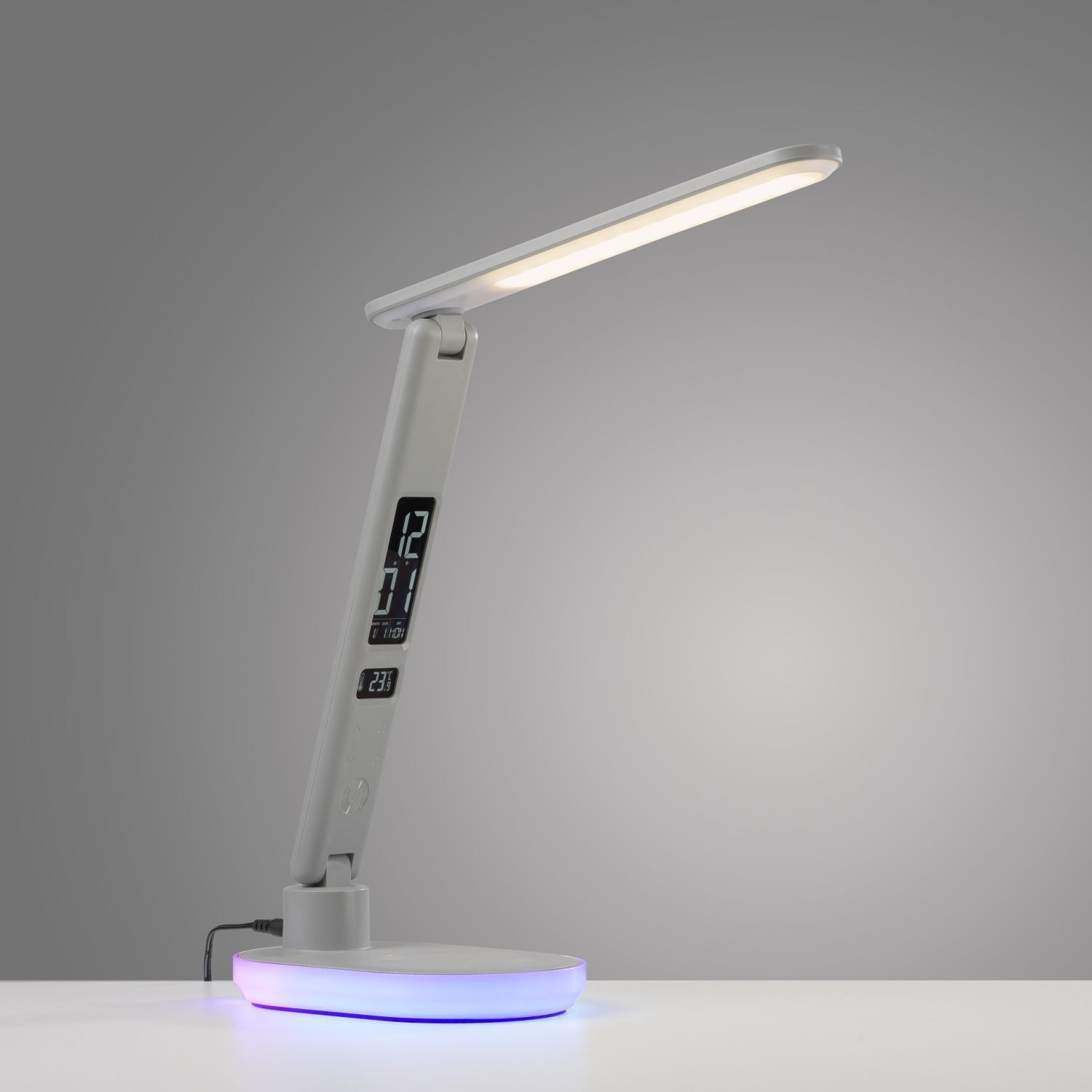 Lampe de bureau à LED Écran Variateur Chargeur 54 cm