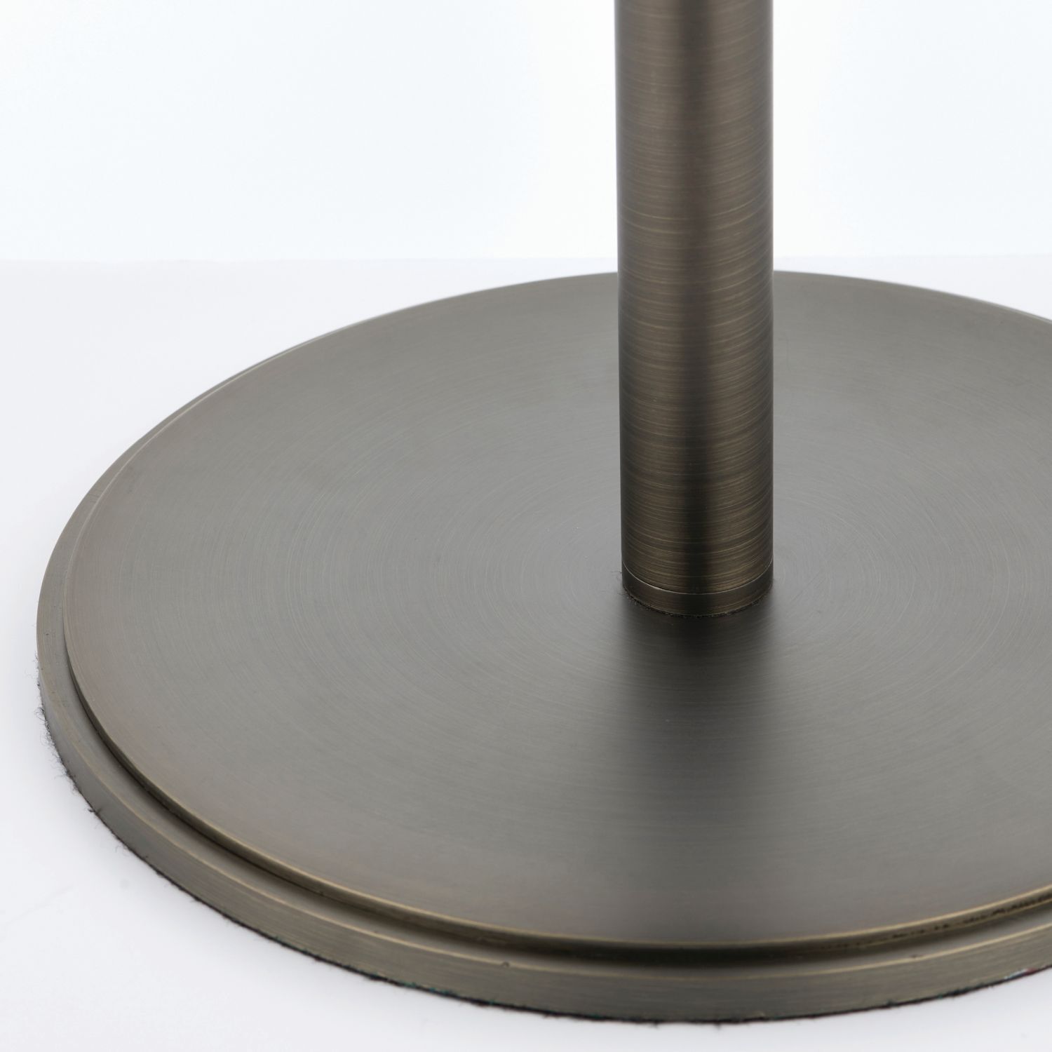Lampe de table métal tissu 59 cm en bronze blanc Moderne