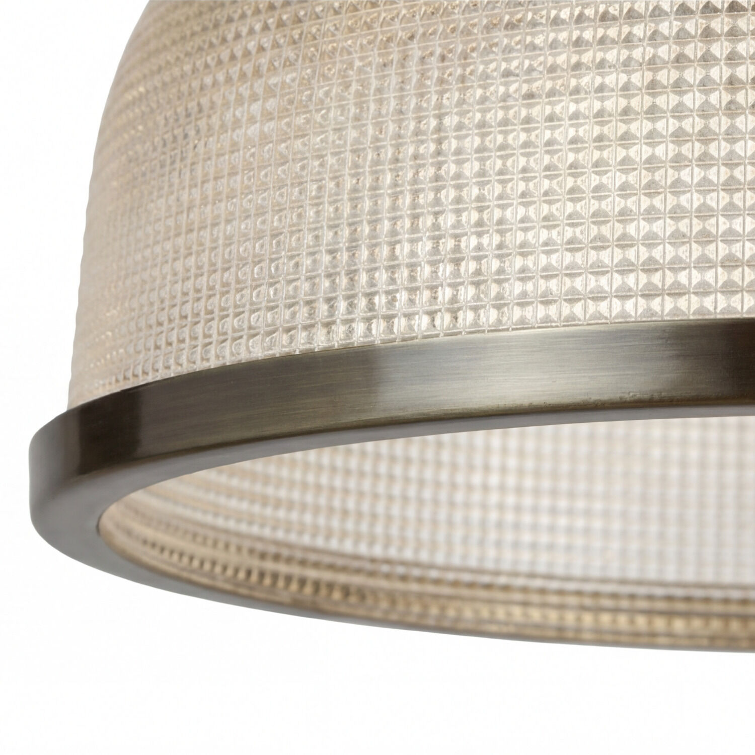 Lampenschirm, Strukturiert, Metall, Beige, Rund