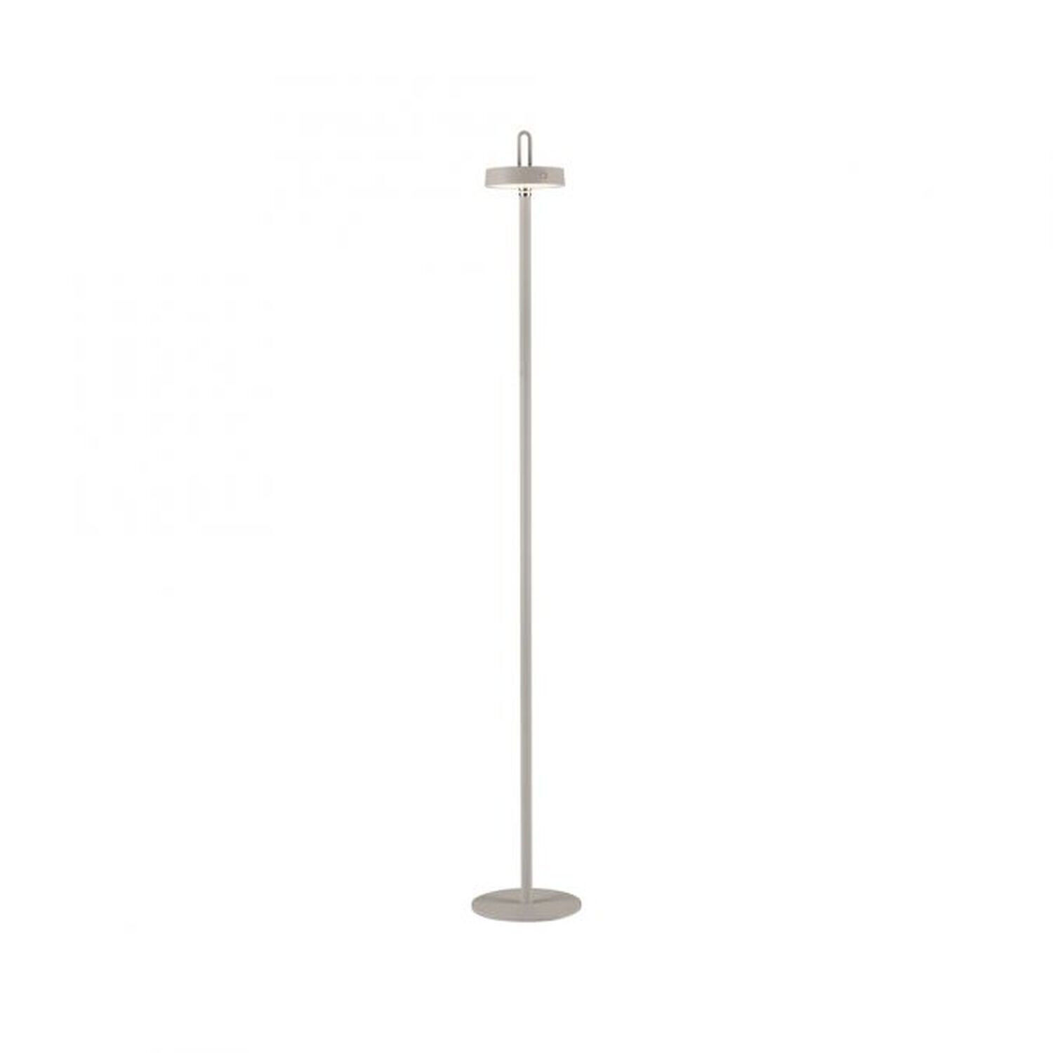 Lampadaire LED rechargeable Greige Dimmer Touch IP44 125,2 cm