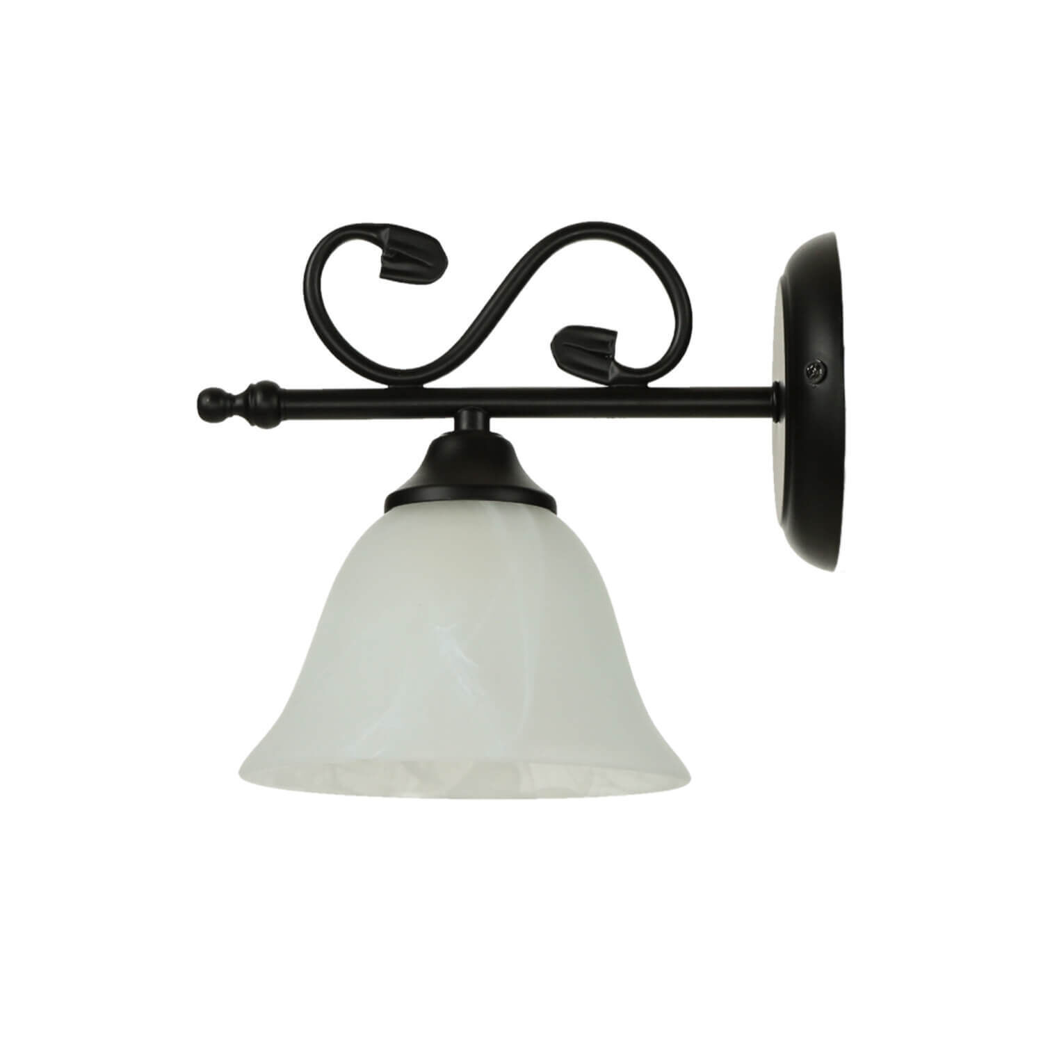 Applique rustique DOROTHEA verre albâtre Leuchte, Lampe