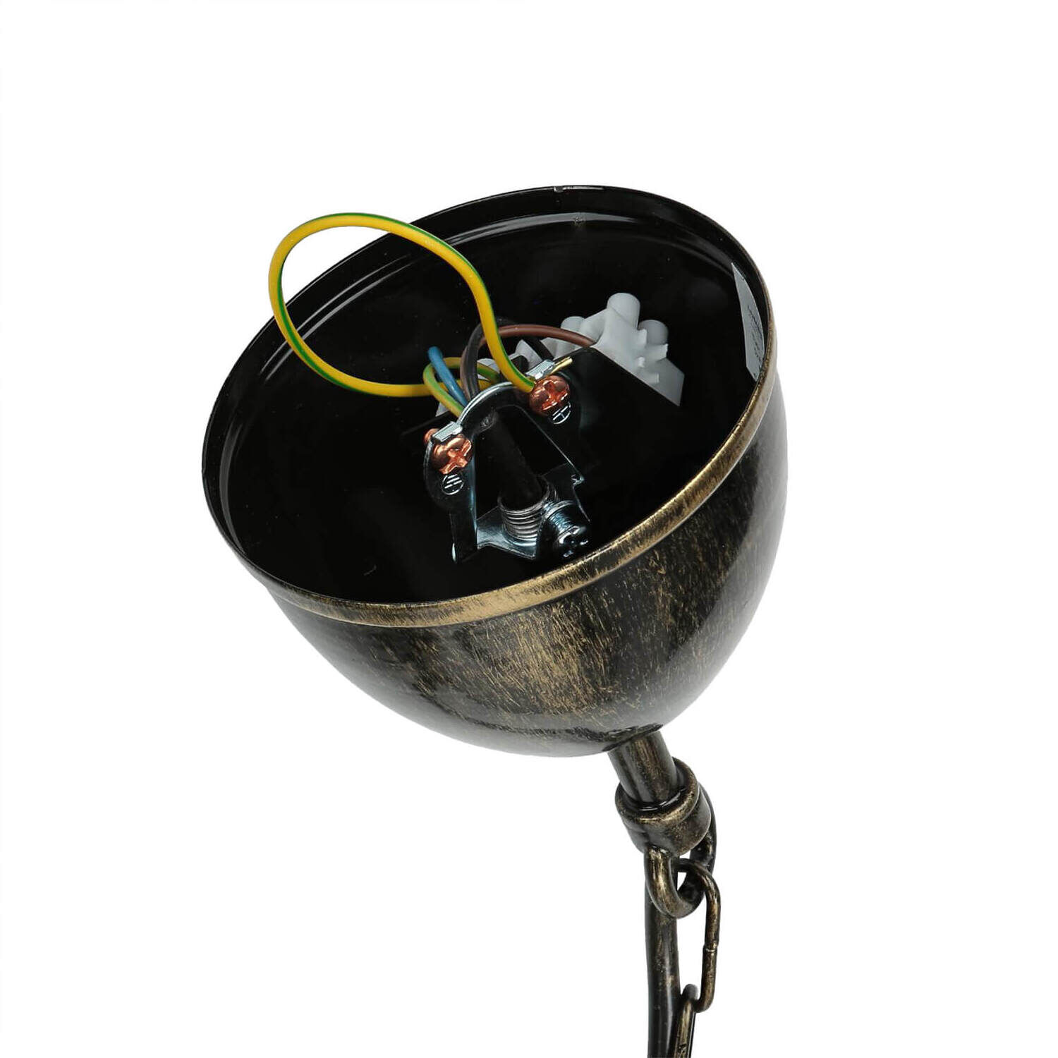 Lampe à suspendre KORFU en laiton antique 5-flmg Lampe à suspendre KORFU en laiton antique 5-flmg