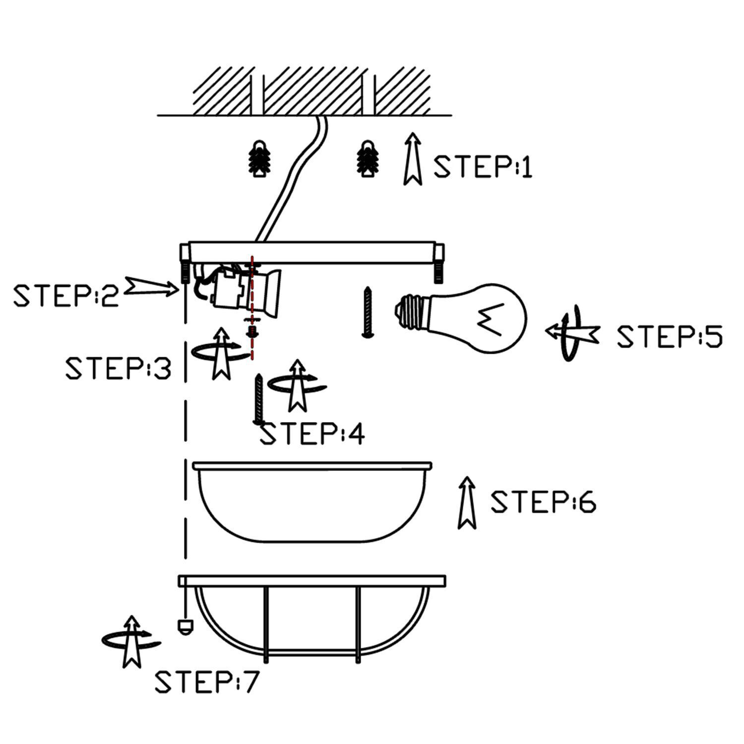 Plafonnier Verre strié Métal Gris L:21 cm Industrie