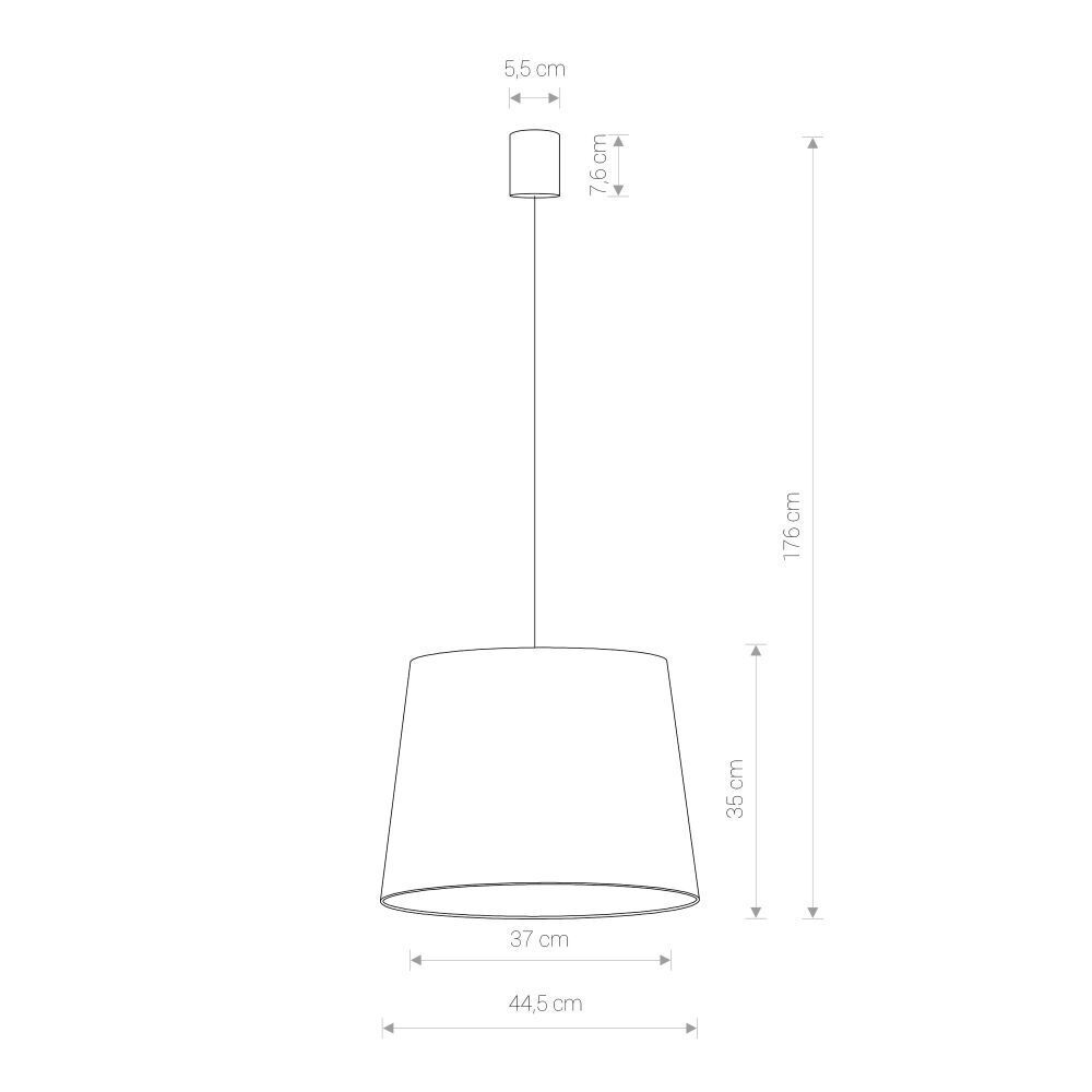Romantique lampe suspendue rose blanc Ø44,5cm rond Diagramm, Handlung