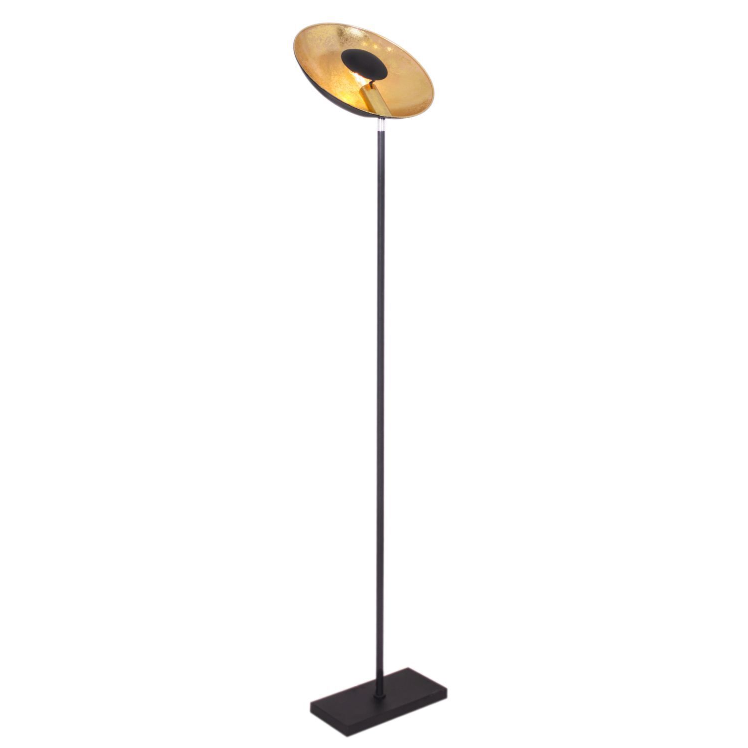 Lampadaire en métal 171 cm en noir or E27 ANJA