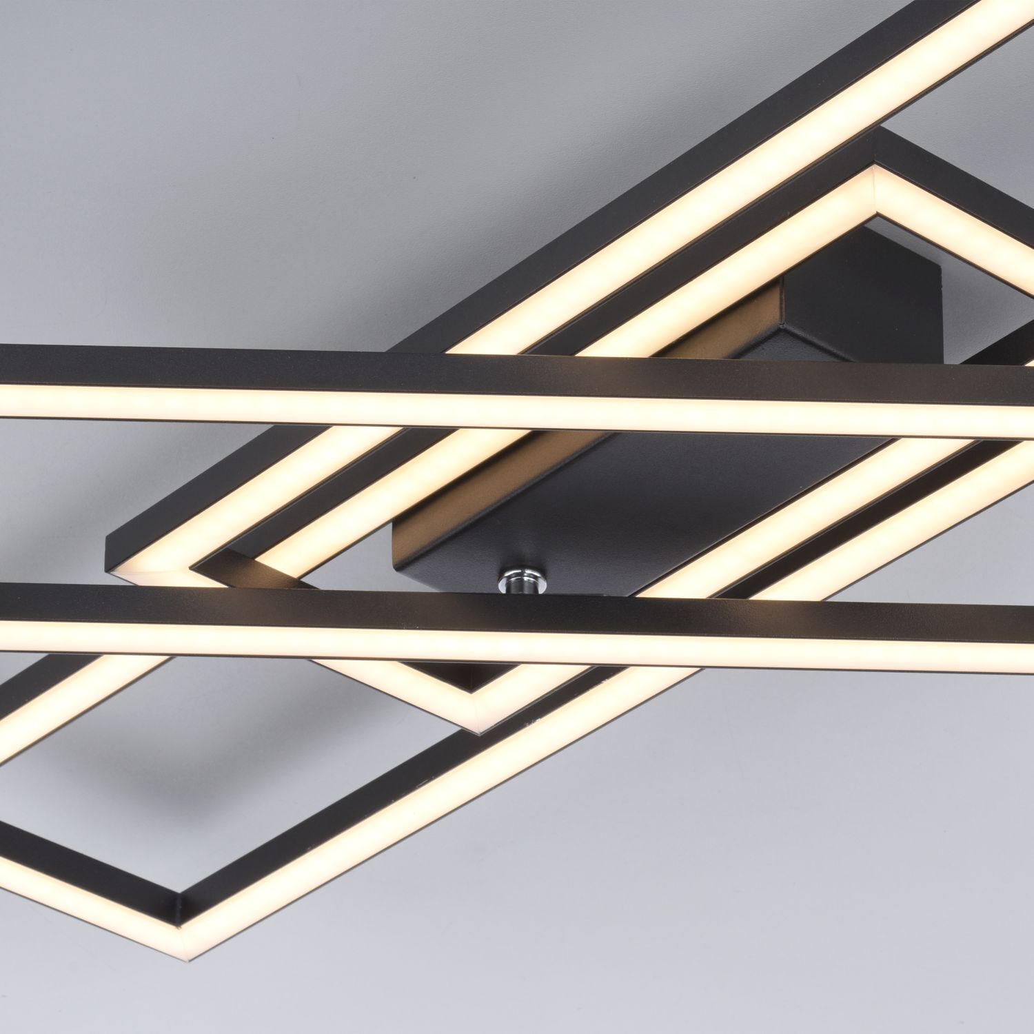 Plafonnier LED à intensité variable noir 19 W 3000 K orientable