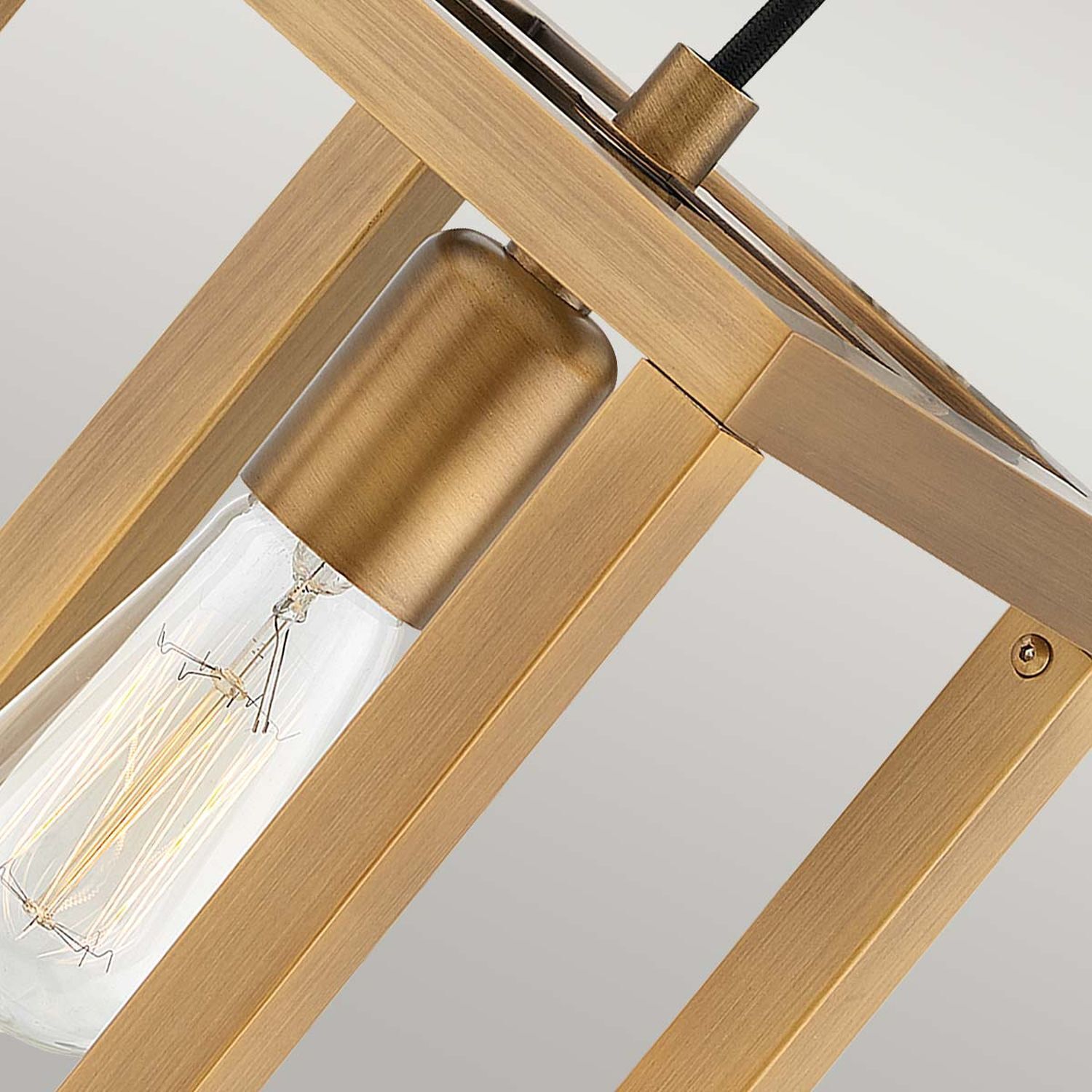 Lampe à suspendre bronze brossé L : 17,8 cm H : max. 2 m E27