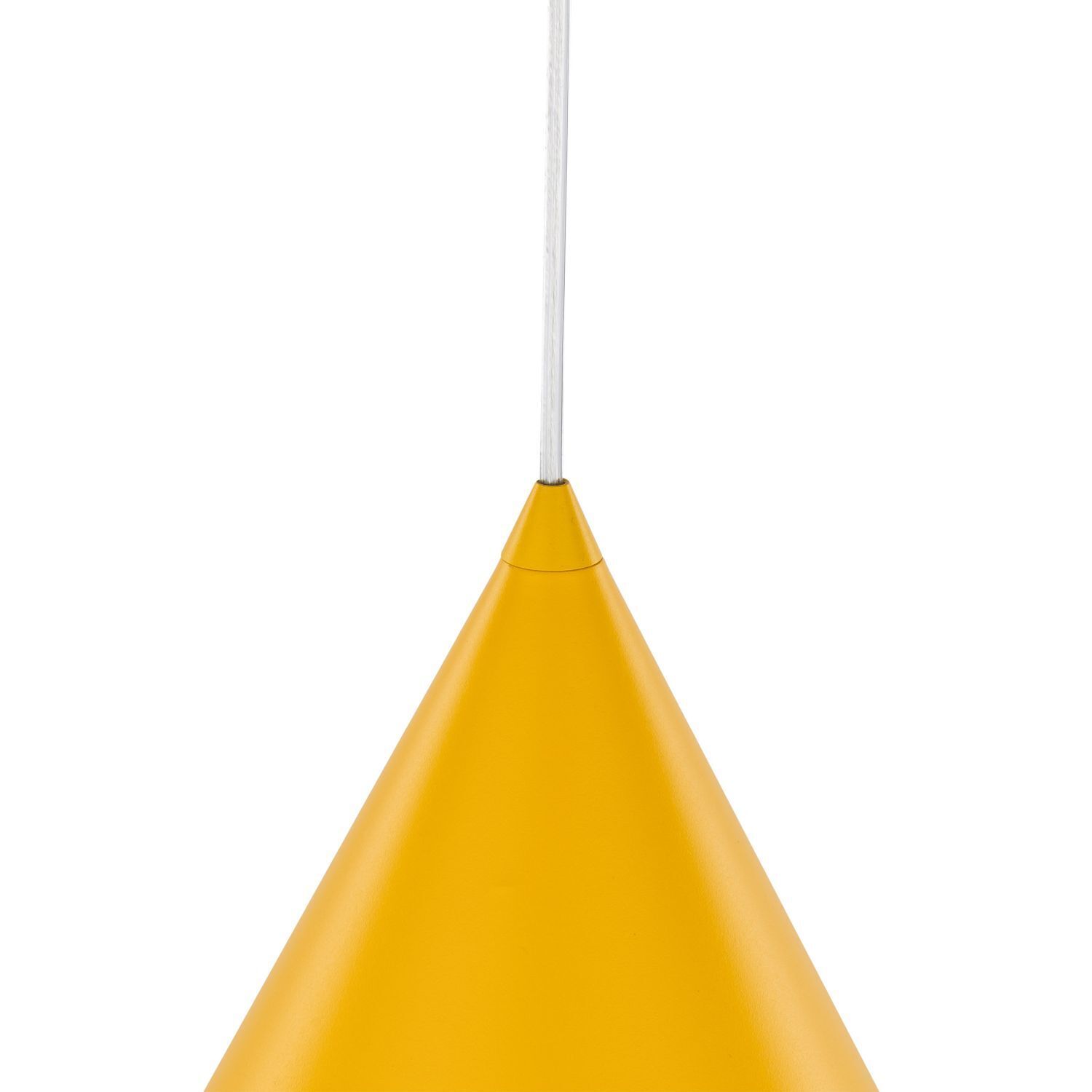 Lampe à suspendre métal Ø 32 cm H : max. 165 cm Jaune E27 Retro