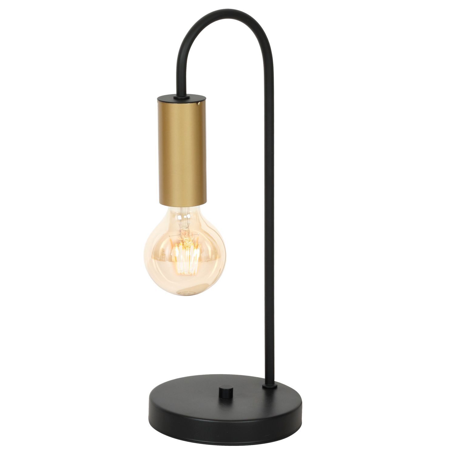 Lampe de table noir laiton 39 cm Métal Moderne pour