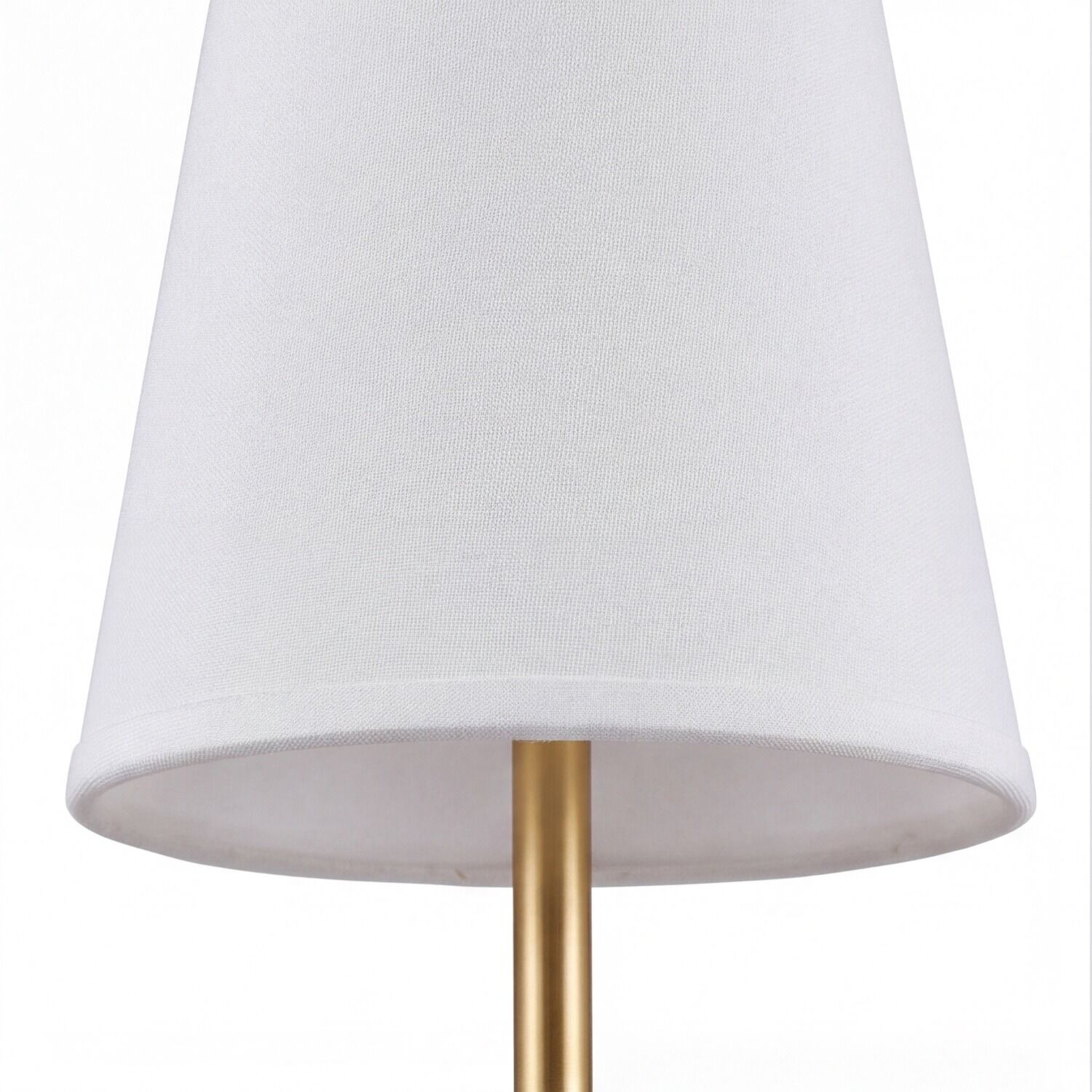 le126686-stehlampe-terrasse-balkon-garten-aussen-metall-stoff-matt-modern-schnurschalter-gold-weiss-05 Tischlampe, Lampenschirm, weiß, Metallstiel, Textilschirm