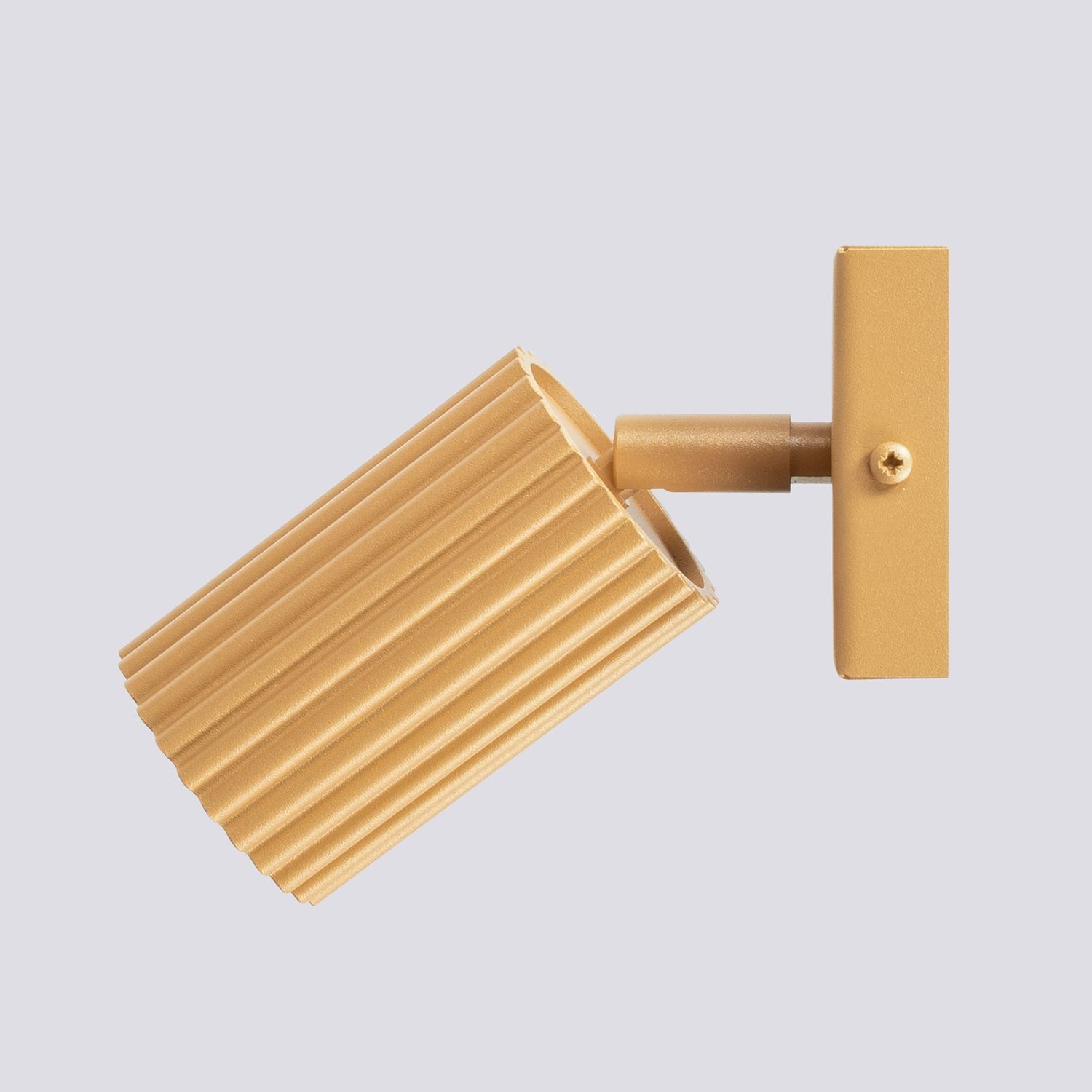 Applique GU10 L : 8 cm petite orientable en aluminium doré