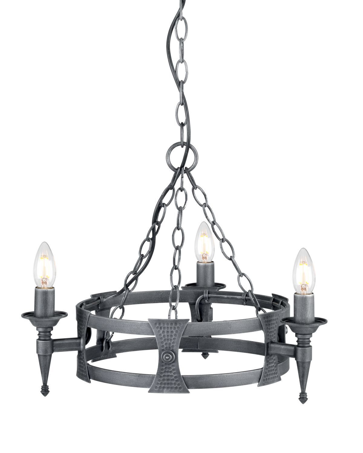 Lustre CAMELOT 7 en argent Lampe antique Ø52cm