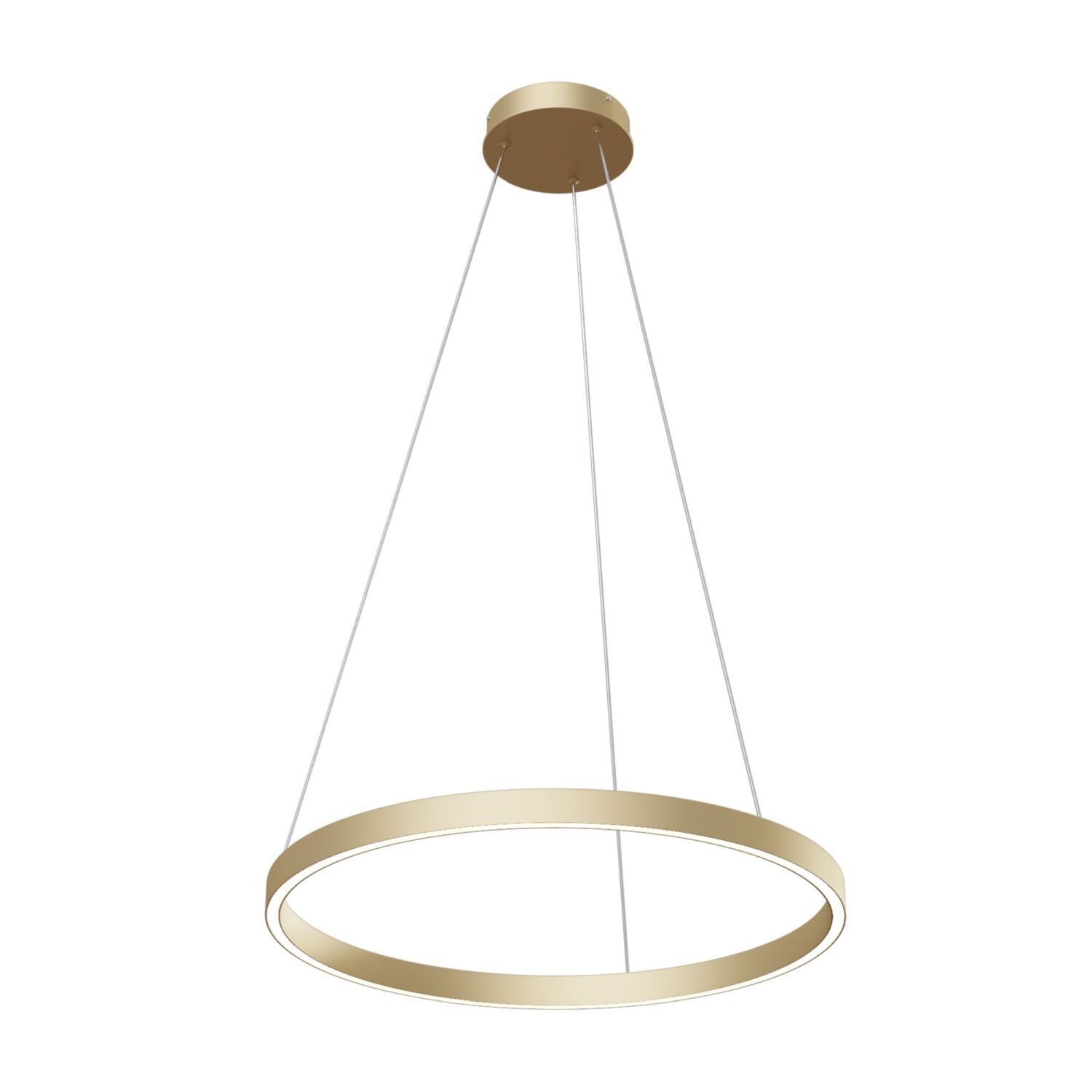 Lustre LED aluminium rond D : 60 cm H : max. 120 cm Leuchter, Lampe