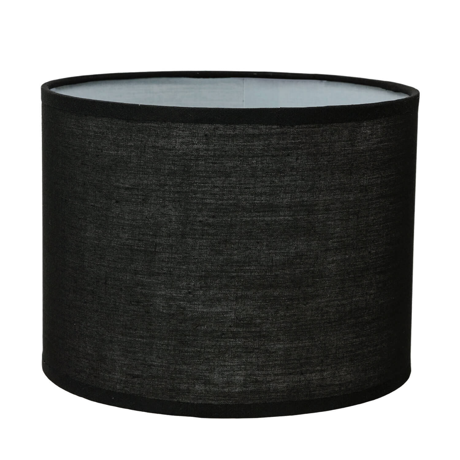 Abat-jour en tissu noir pour lampe de table E14