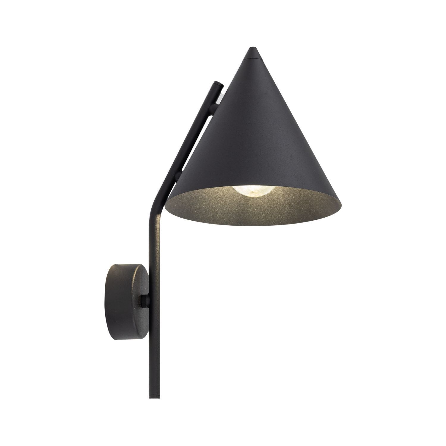 Applique Métal Noir H : 38 cm E27 Design Rétro