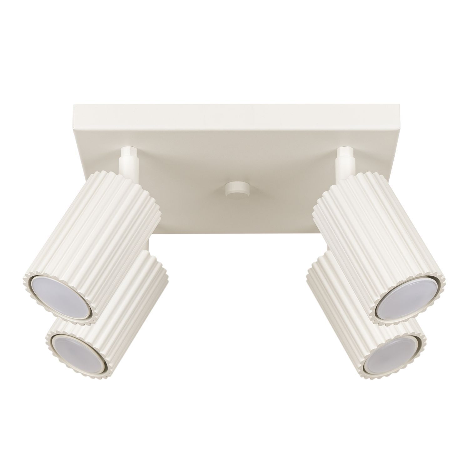 Projecteur de plafond 4 flammes GU10 L : 25 cm petit crème BERTA