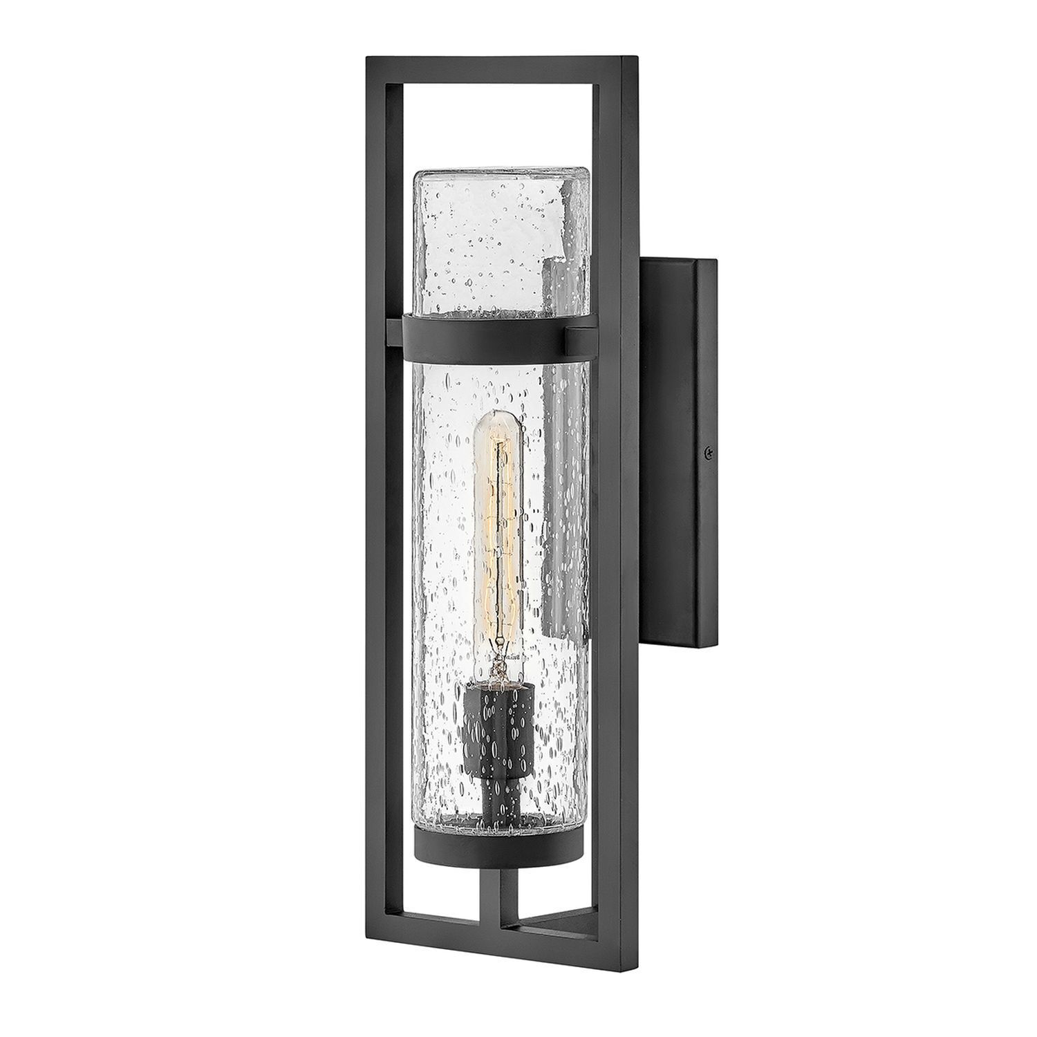 Lampe d'extérieur murale IP44 H : 51 cm E27 Noir Vintage