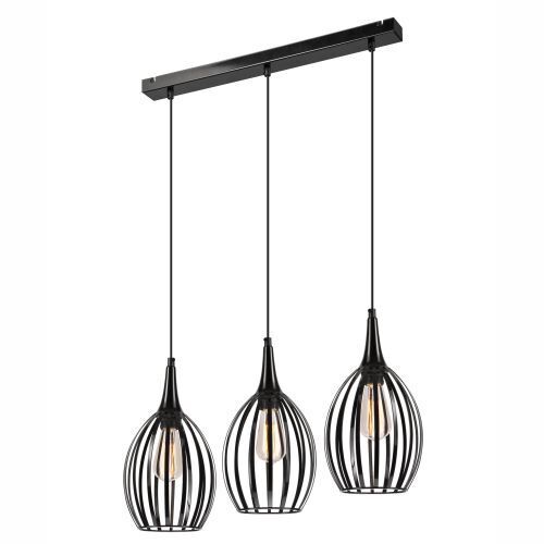 Suspension Noir Métal Salle à manger Lampe