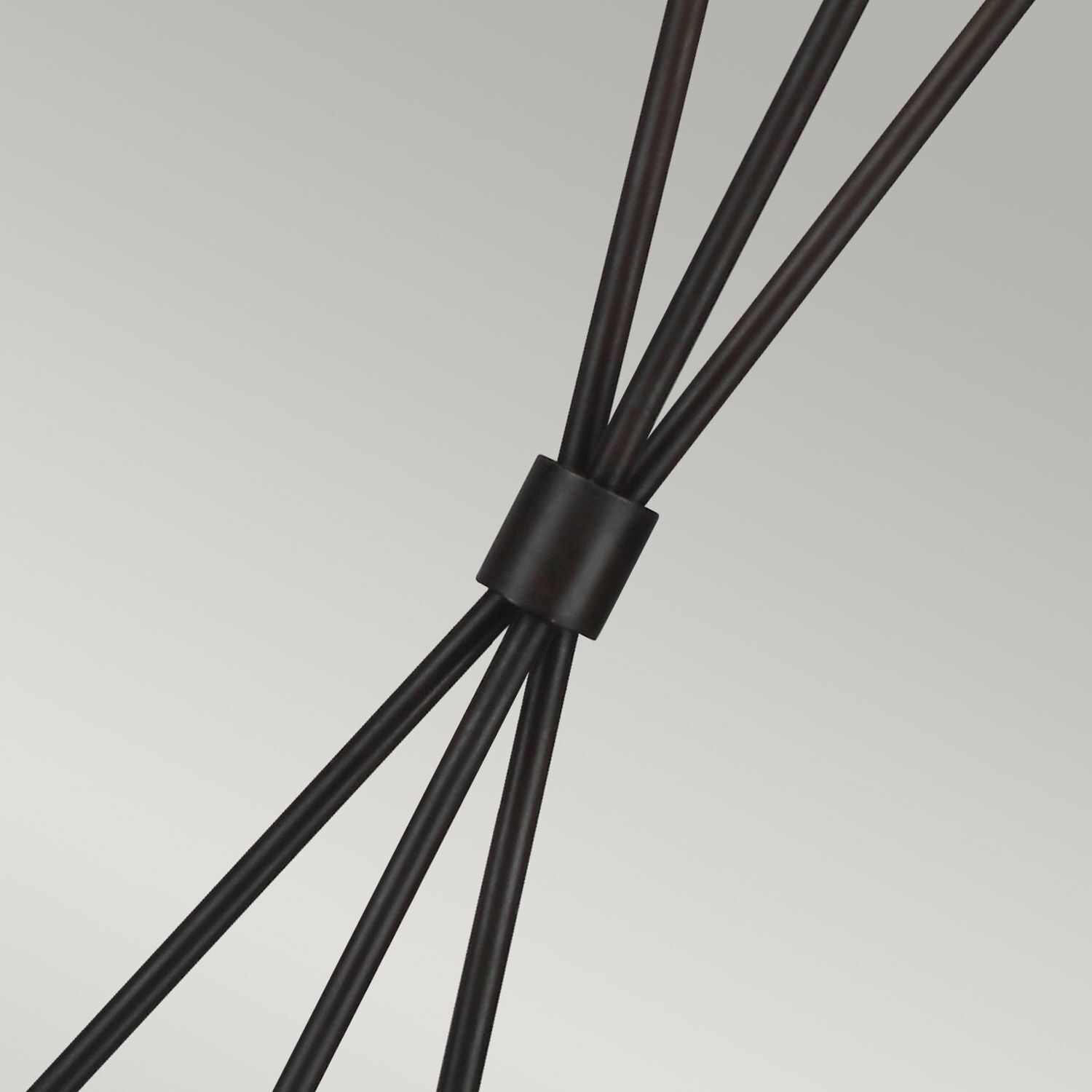Lampadaire tripode en rouille blanc 140cm petit métal tissu