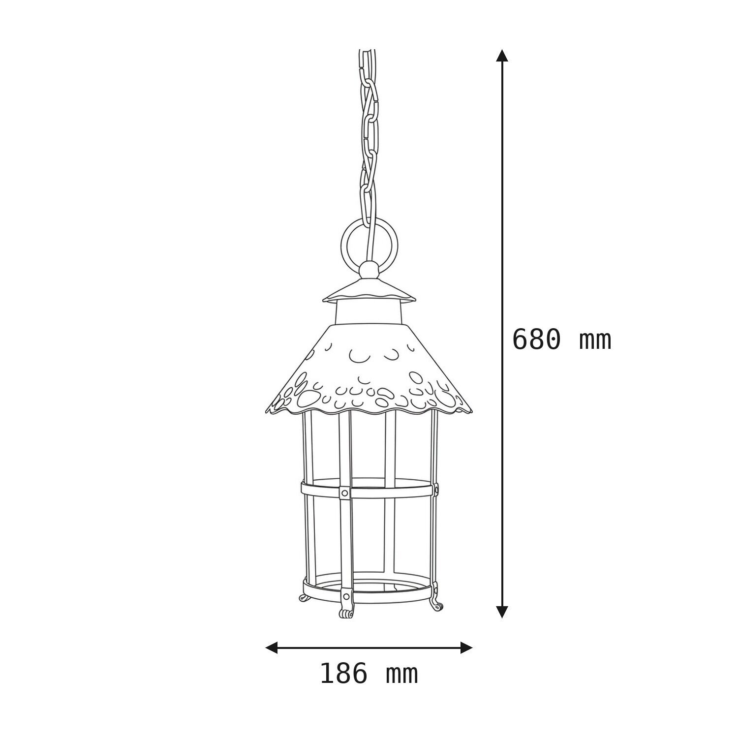 hängelampe, kupferton, metall, lampenschirm, kette