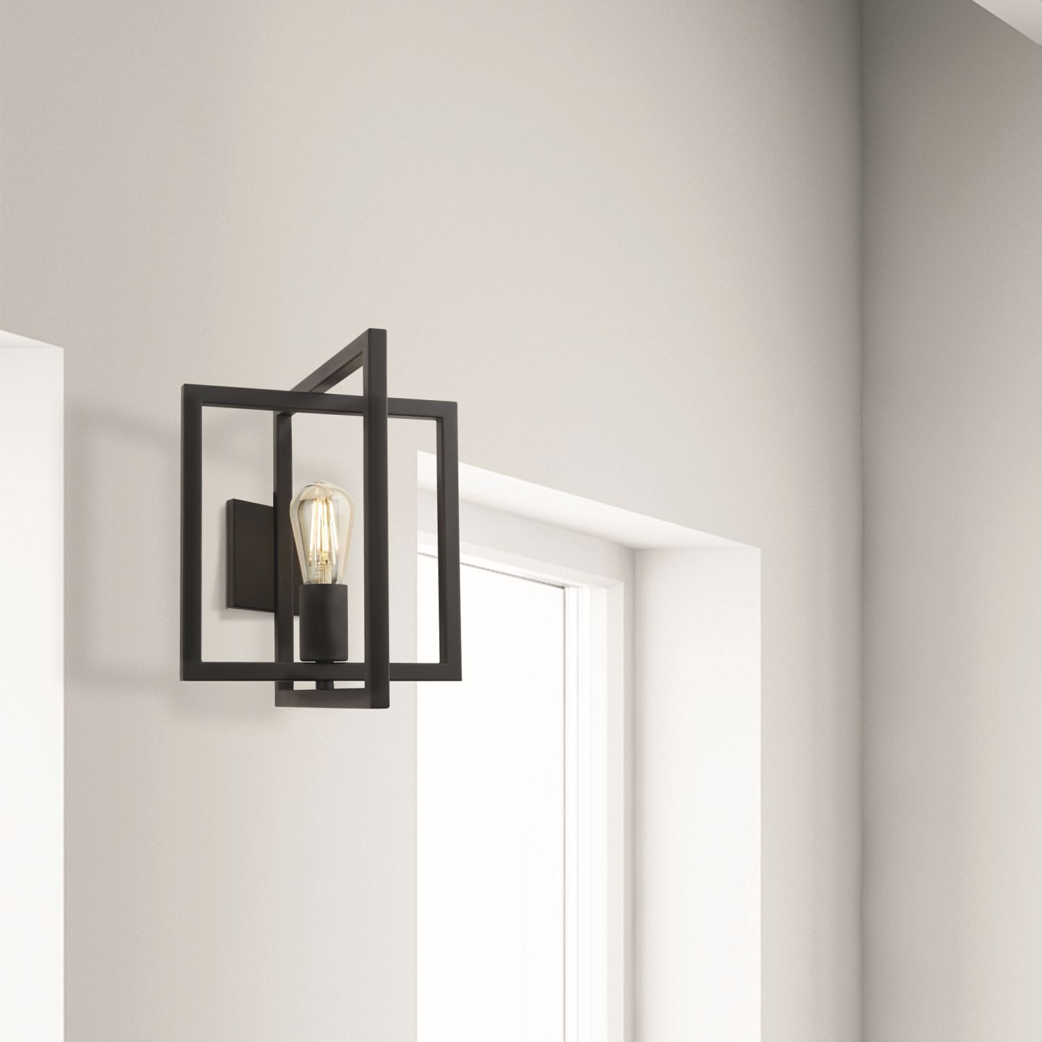 Applique E27 Noir Métal Design Rétro DEAN