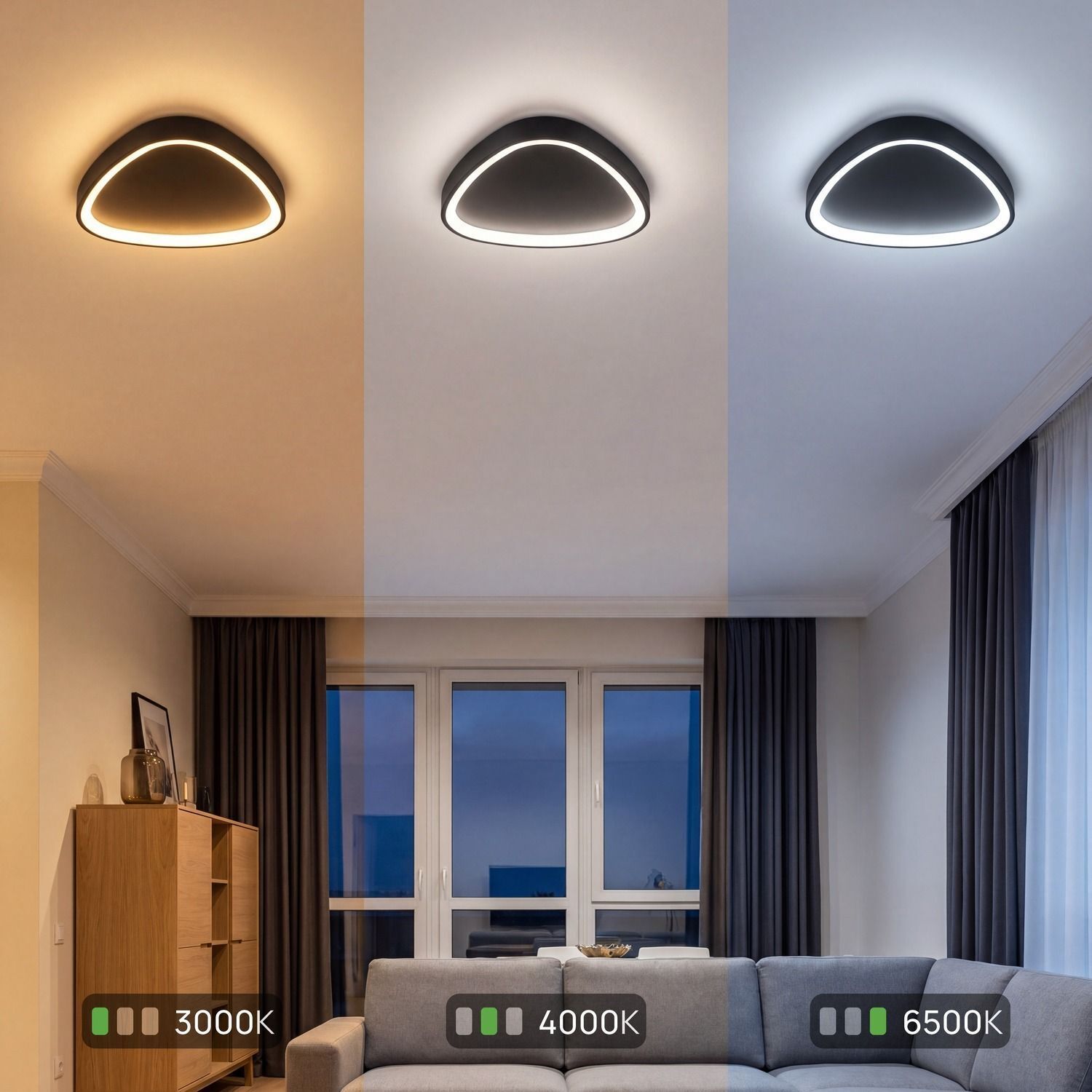 deckenleuchte, wandlampe, zimmerbeleuchtung, led-leuchte, warm-hell-weiss
