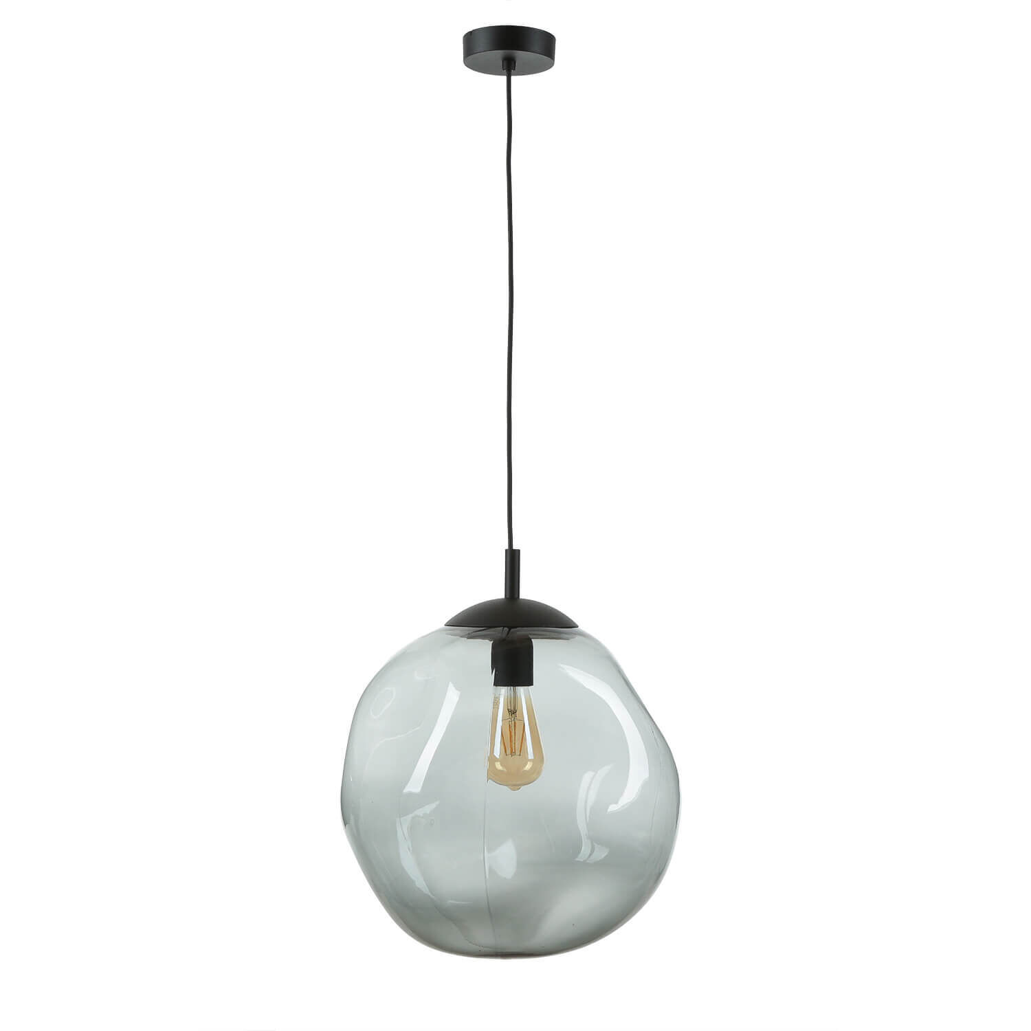 Lampe à suspendre en noir Boule Salle à manger Lampe E27