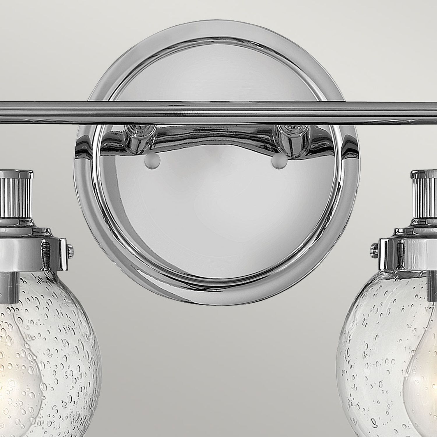 Lampe de salle de bain métal verre E27 IP44 L : 37,3 cm Vintage