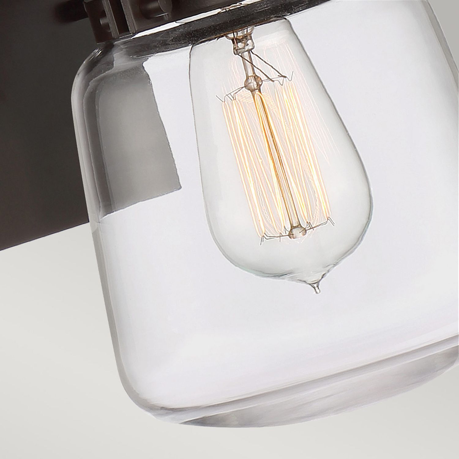Lampe d'extérieur vintage E27 aluminium verre H : 29,6 cm IP44
