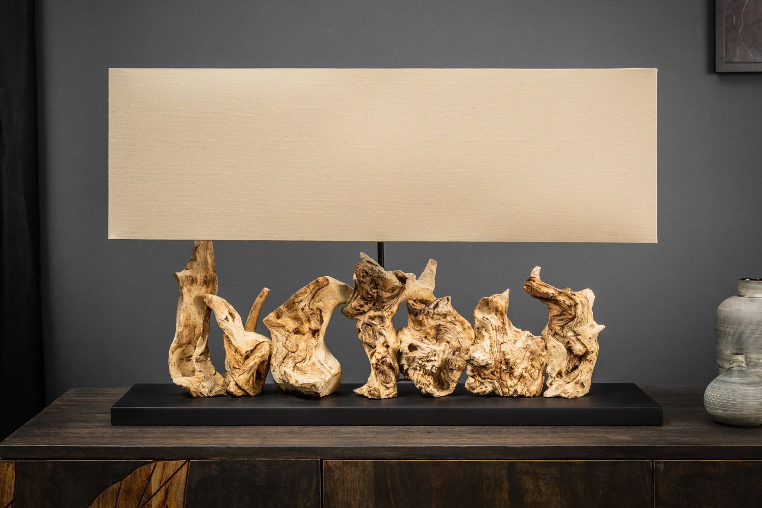 Holz, Lampe, Tischlampe, Drinnen, Innenarchitektur