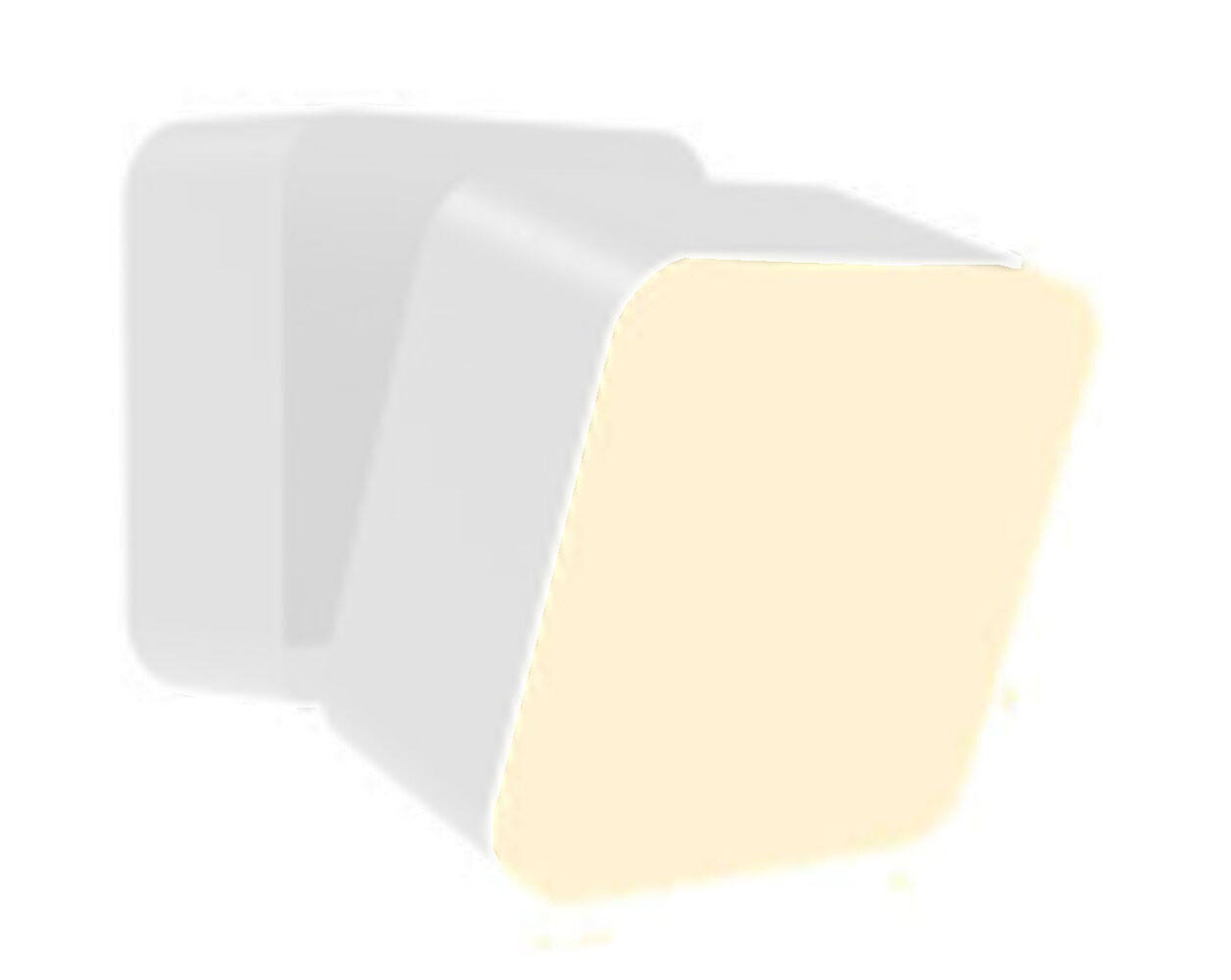 Applique extérieure LED IP44 blanc rectangulaire L : 9 cm petit alu