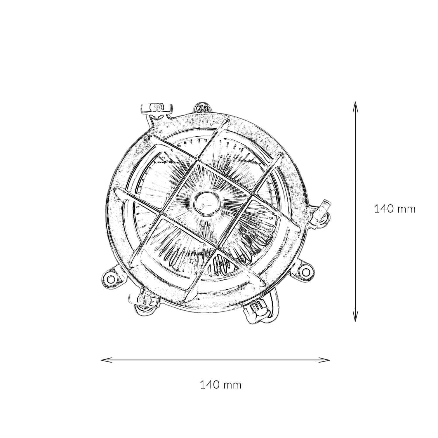 Applique extérieure laiton Maison Cour ronde Maritim