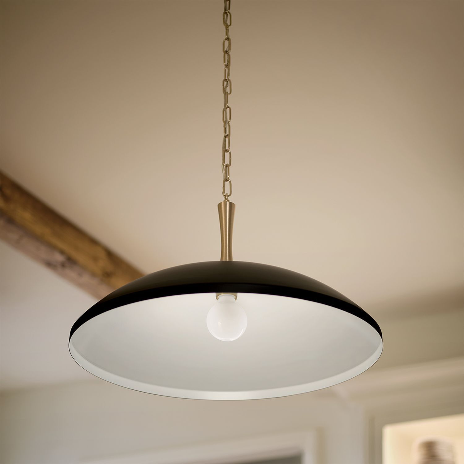 Lampe à suspendre métal E27 Ø 50,8 cm en bronze noir Lampe, Deckenleuchte, Kronleuchter, Leuchte