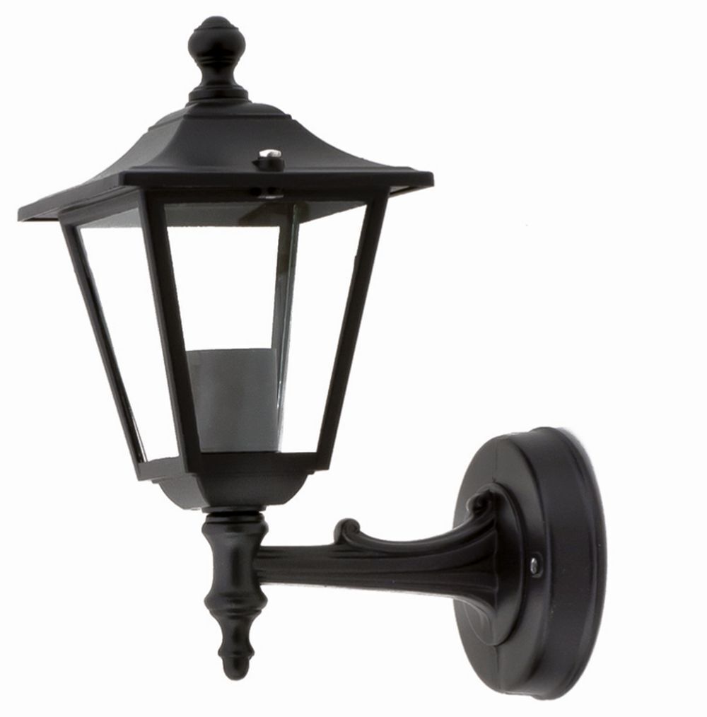 Lampe d'extérieur rustique noire IP44 aluminium E27