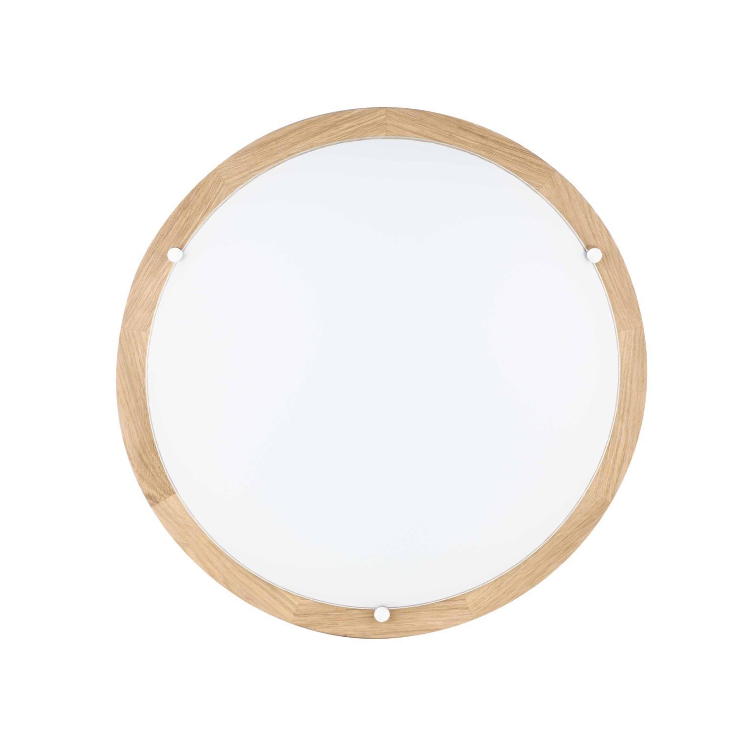Plafonnier verre bois confortable à faible éblouissement Ø35cm rond Plafonnier verre bois confortable à faible éblouissement Ø35cm rond