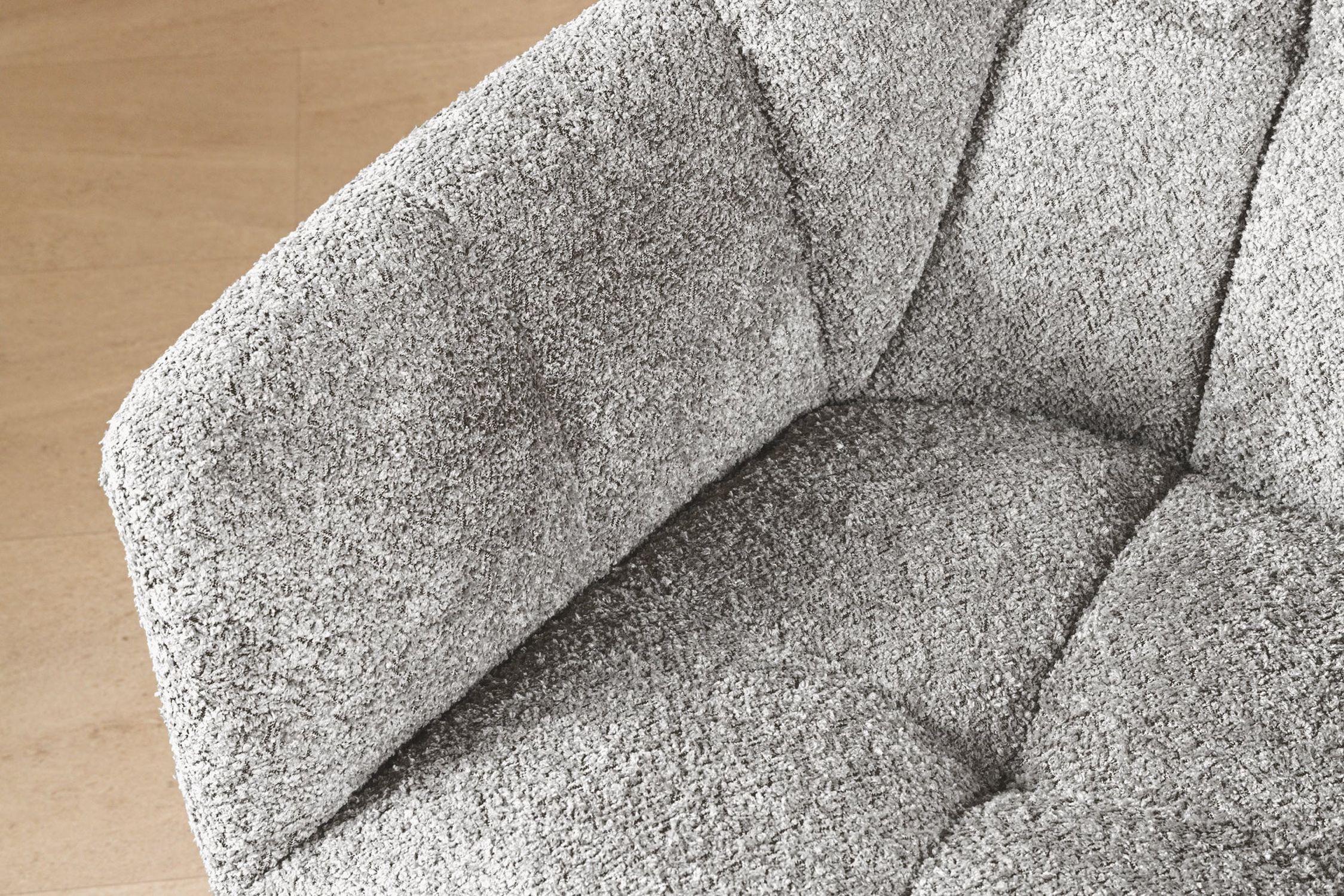 Chaise de bureau sans roulettes Gris Noir Bouclé Métal Rétro Dekoration für Zuhause, Kissen, Teppich, Kopfkissen