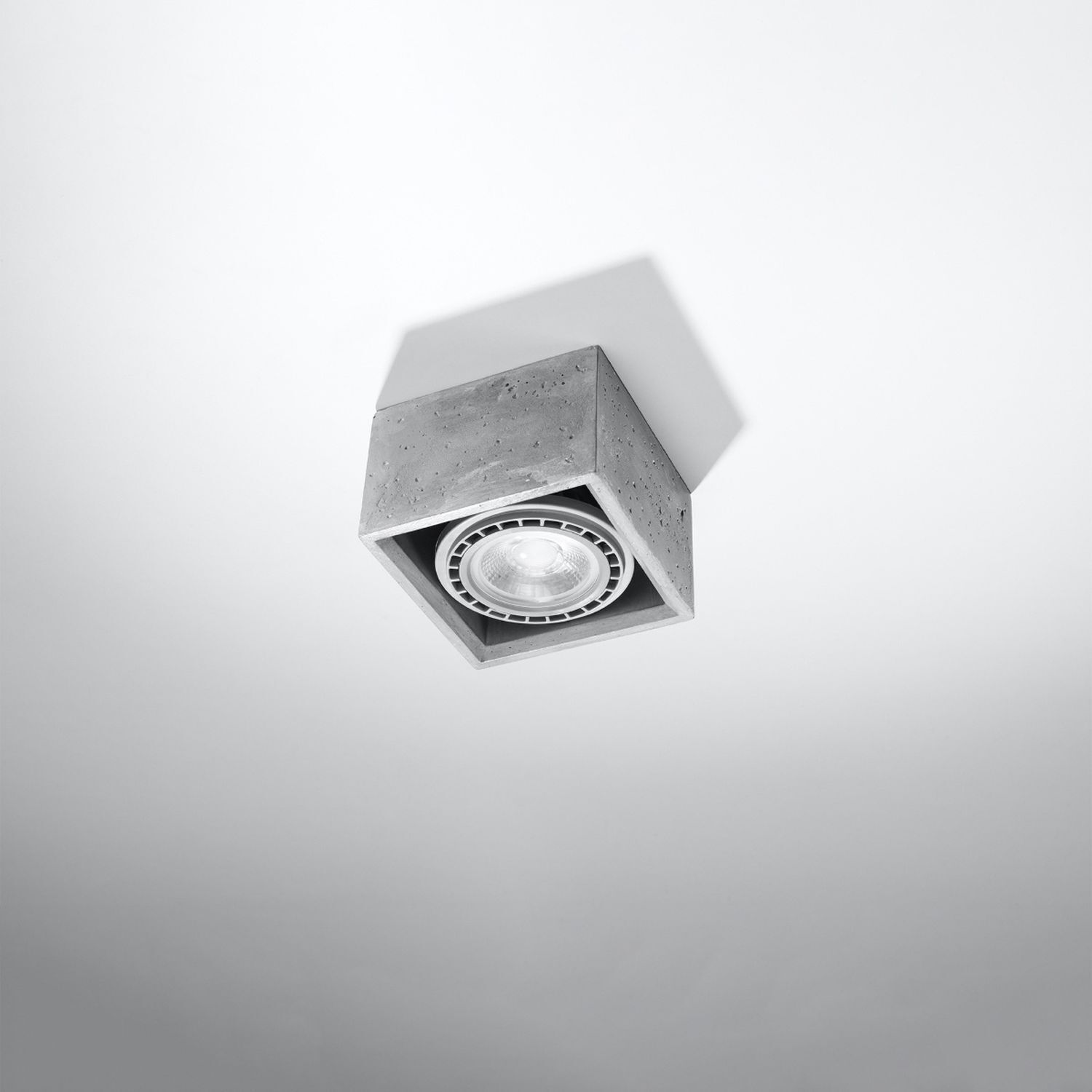 Plafonnier Béton Gris anguleux L : 14 cm petit GU10 Beleuchtung, Maschine, Rad