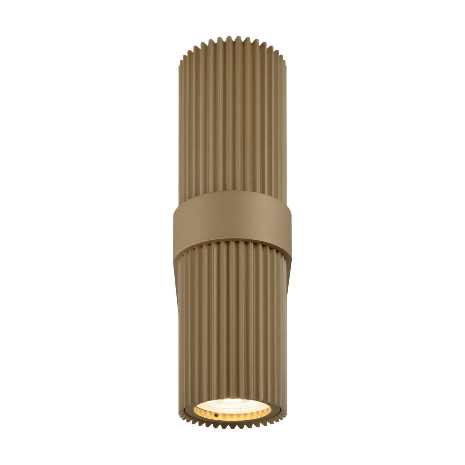 Applique murale aluminium GU10 H : 23 cm Up Down en or IRENE