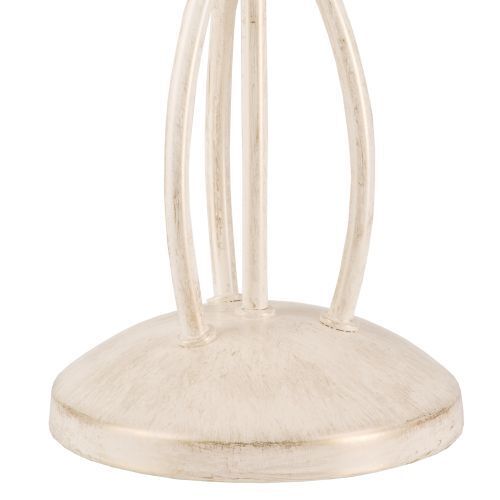 Lampe de table Blanc 43cm Métal rond Rustique LIRLIN