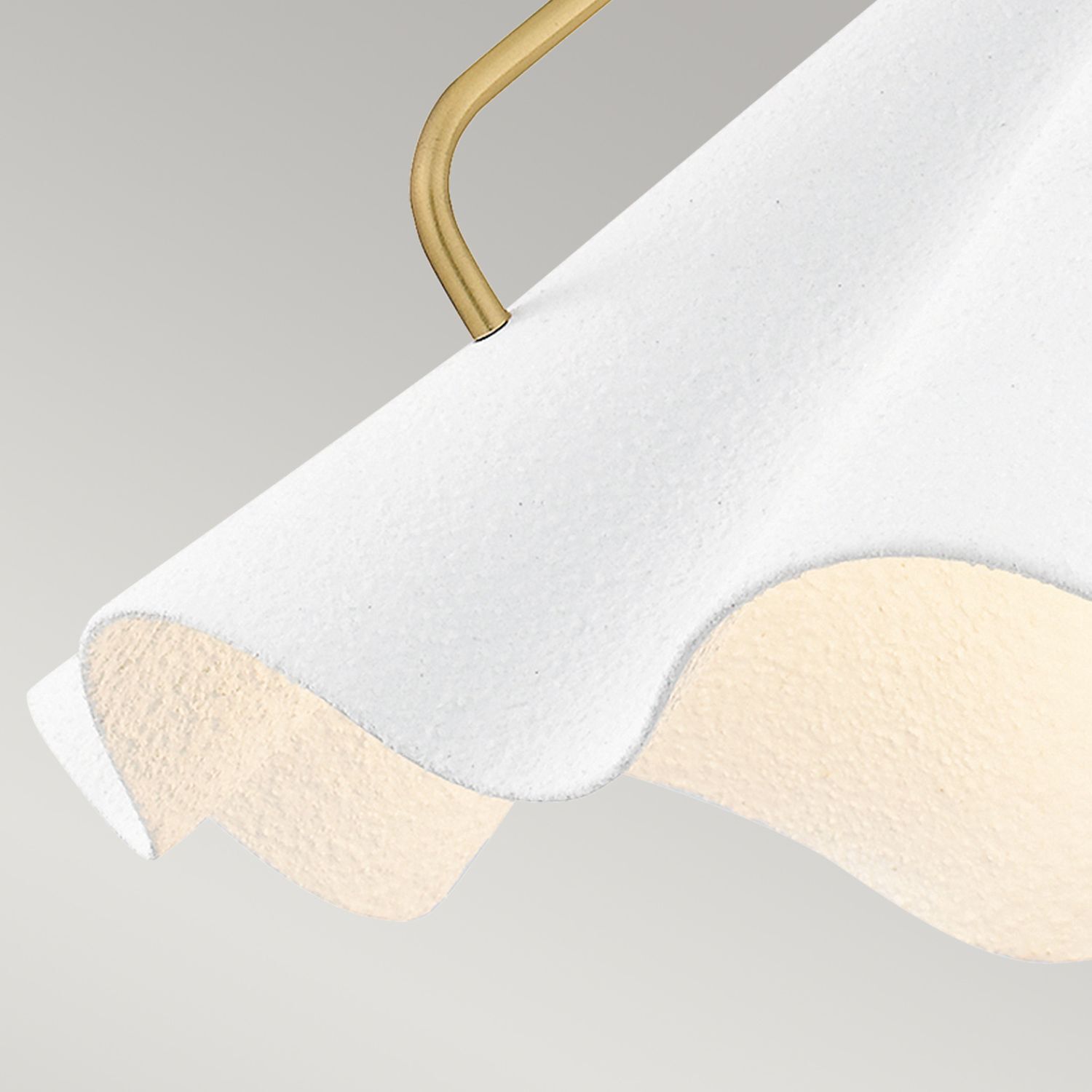 Suspension Blanc Laiton antique H : max. 130,9 cm Métal E27 Suspension Blanc Laiton antique H : max. 130,9 cm Métal E27