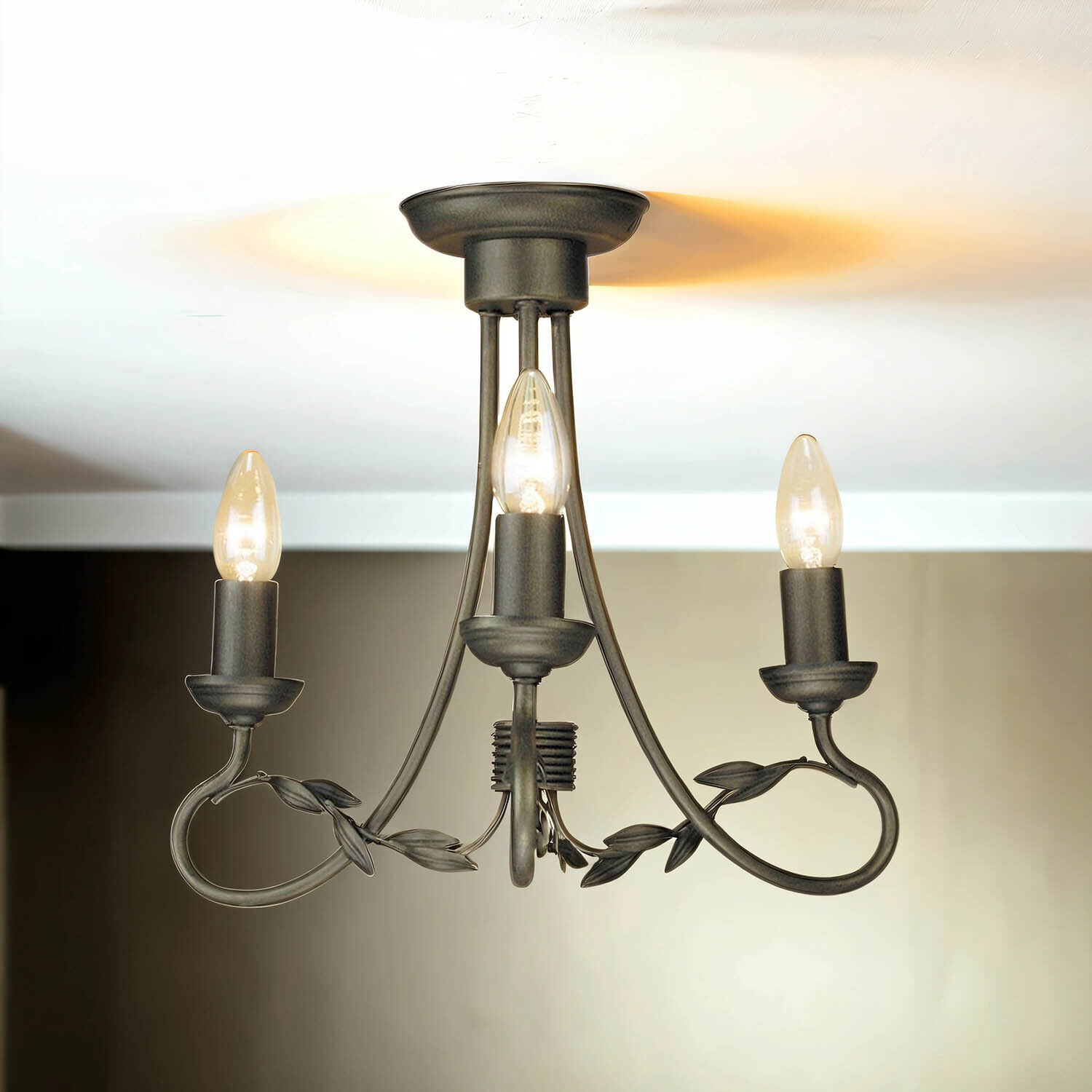 Lustre GOTICA 6 or noir lampe à raccourcir Leuchter, Lampe, Leuchte, Deckenleuchte