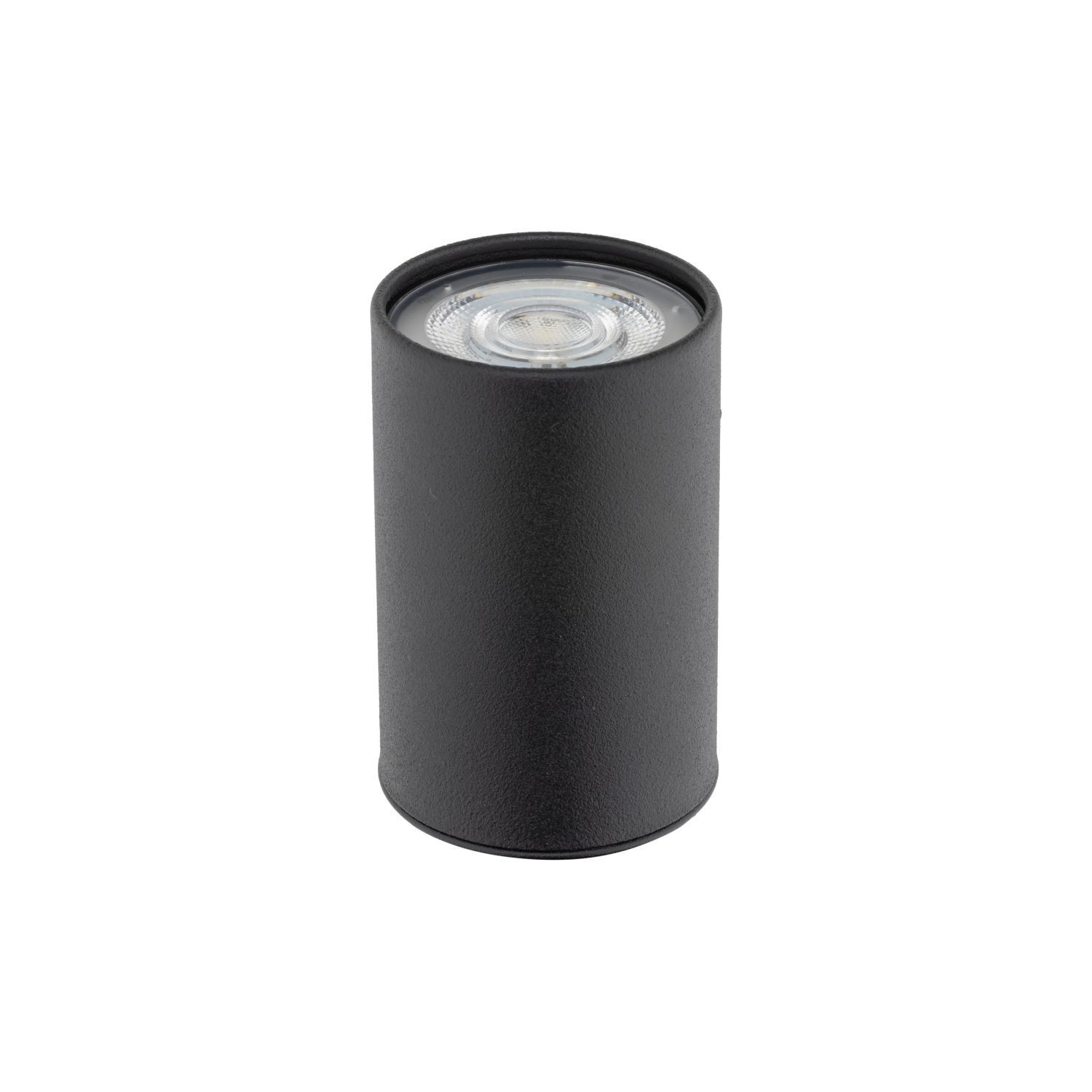 Spot de plafond apparent noir métal GU10 Ø 5 cm H : 8 cm Lampe