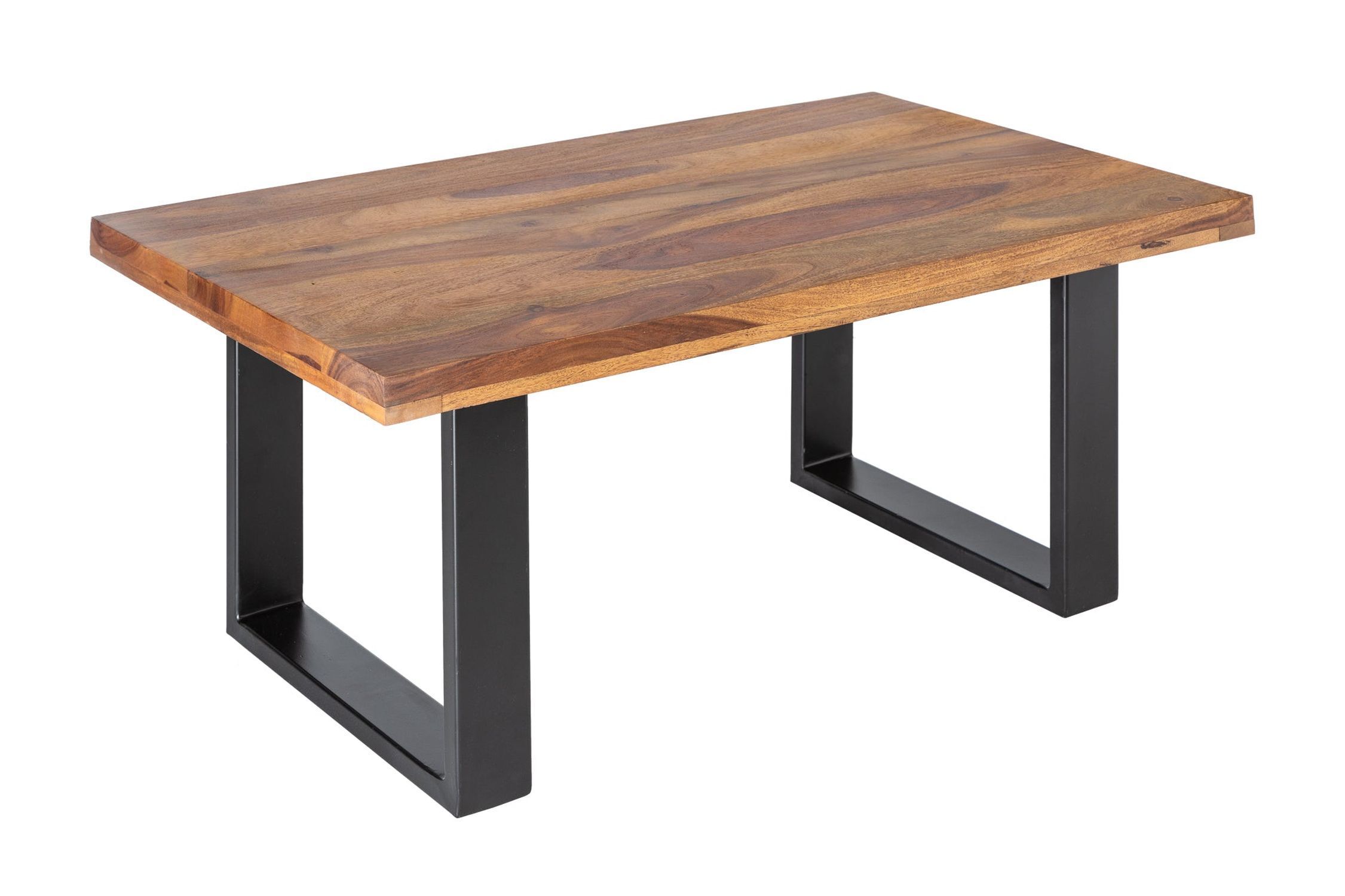 Table basse en bois de sheesham et métal 100 x 60 cm Moebel, Tabelle, Kaffeetisch, Esstisch, Schreibtisch