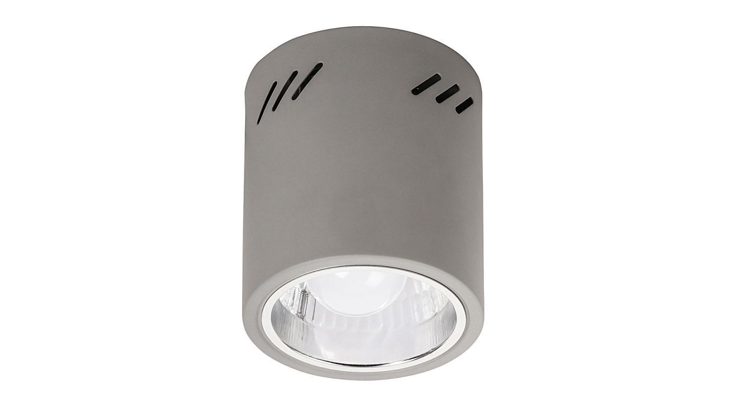 Moderne Deckenlampe Metall E27 Ø13,3cm in Grau Beleuchtung