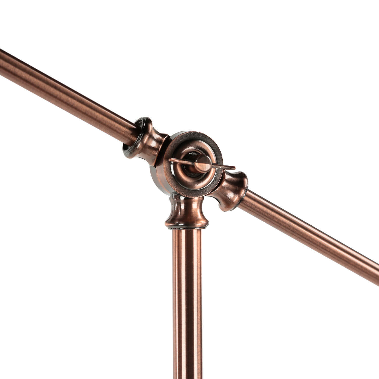 Lampadaire vintage en cuivre antique Stativ, Handlauf, Schwert, Waffe