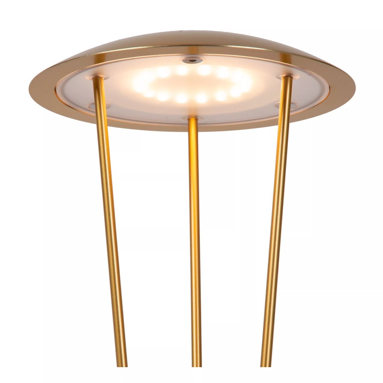 LED Akku Tischlampe Gold Ladestation IP54 2 W dimmbar Lampe