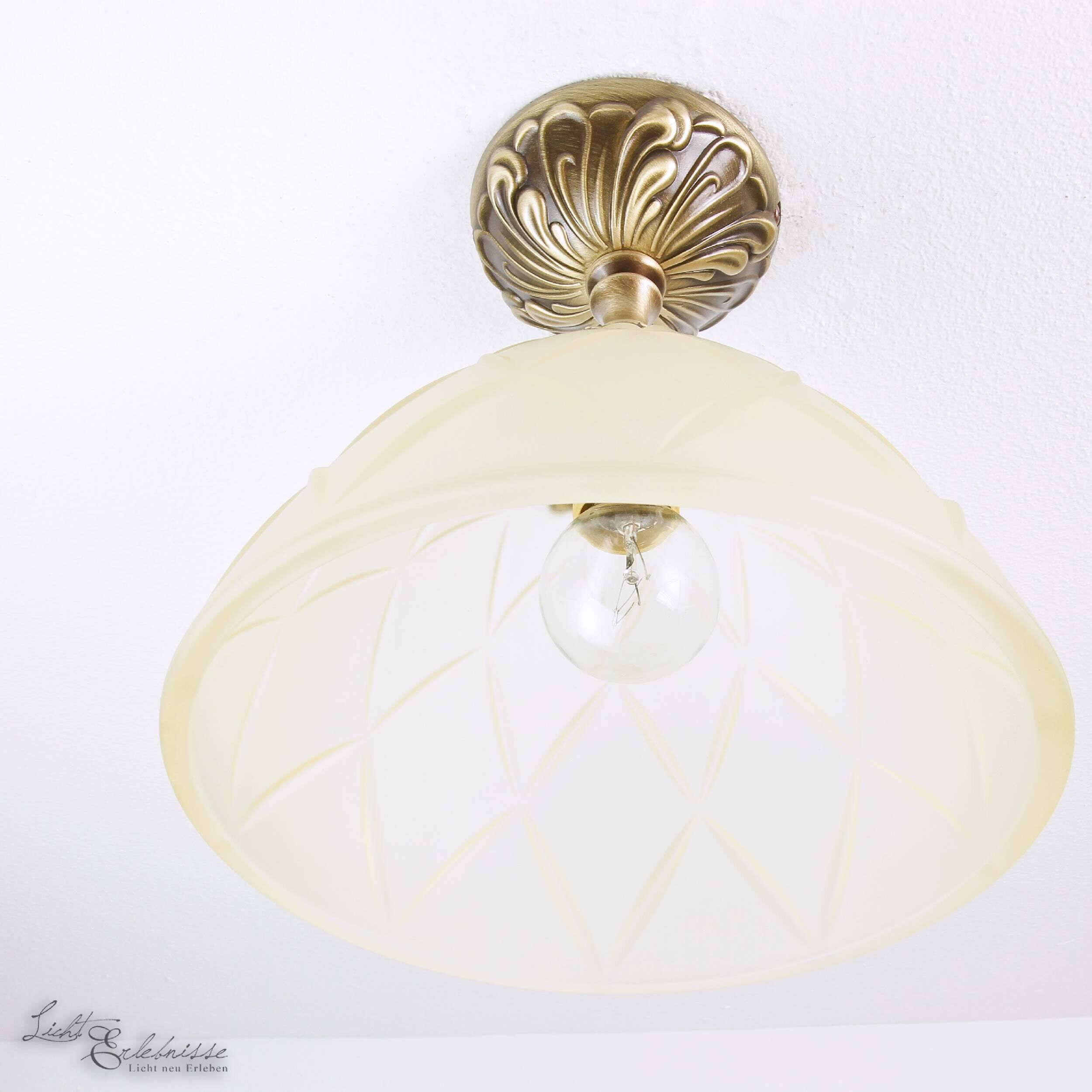 Plafonnier Art Nouveau Plafonnier beige Leuchte, Lampe