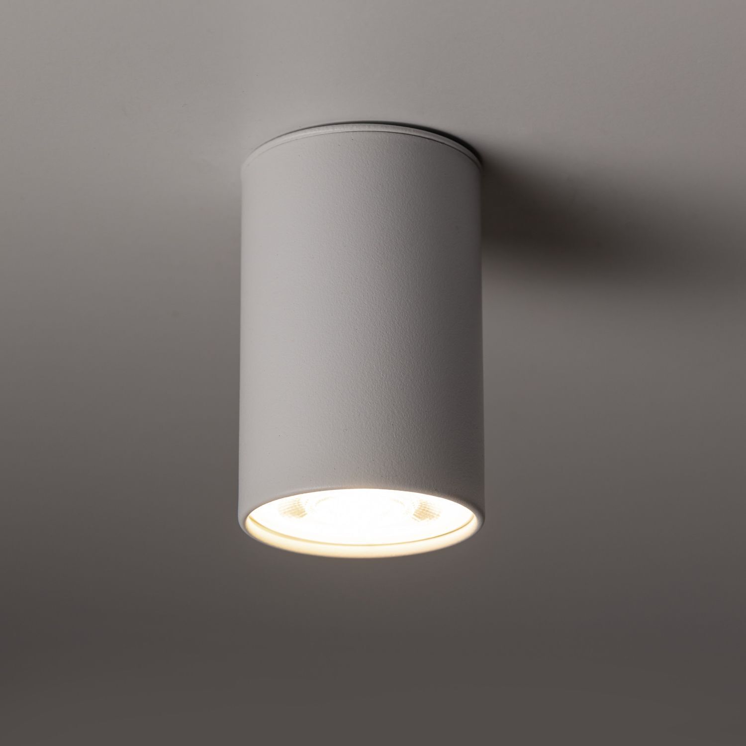 Plafonnier Blanc Métal GU10 Ø 5 cm rond H : 8 cm petit