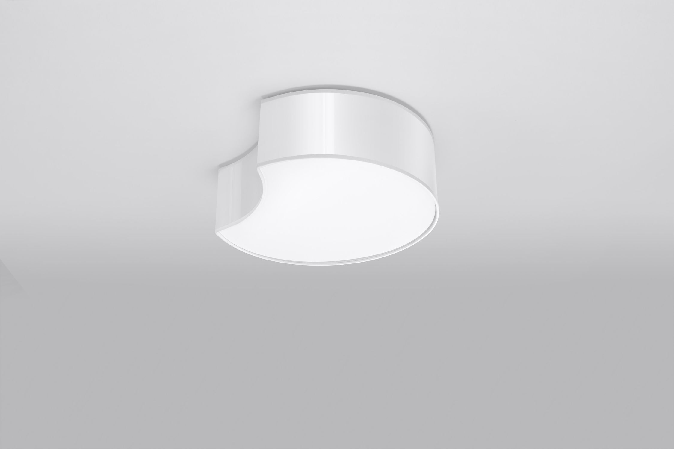 Blendarme Plafonnier Blanc Moderne 2x E27 Demi-lune